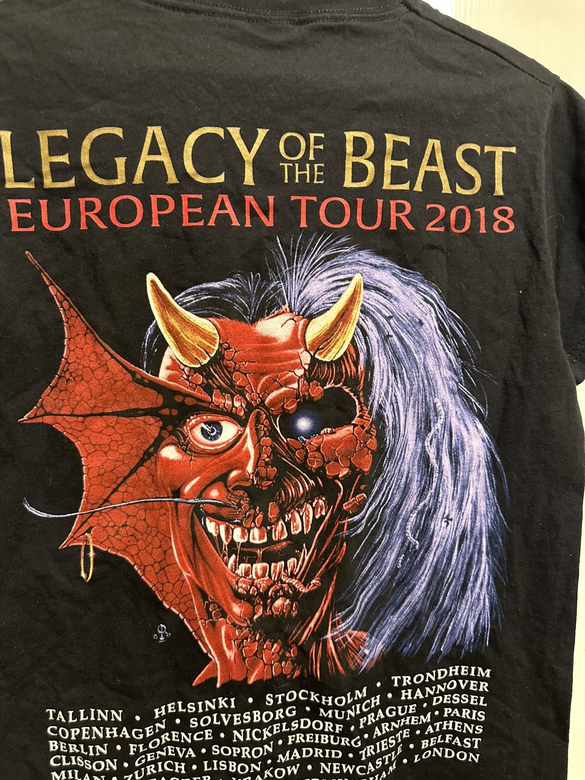 Band Tees × Iron Maiden 2018 Iron Maiden European Legacy Of The Beast Tour Size: S Size US S / EU 44-46 / 1 - 6 Thumbnail