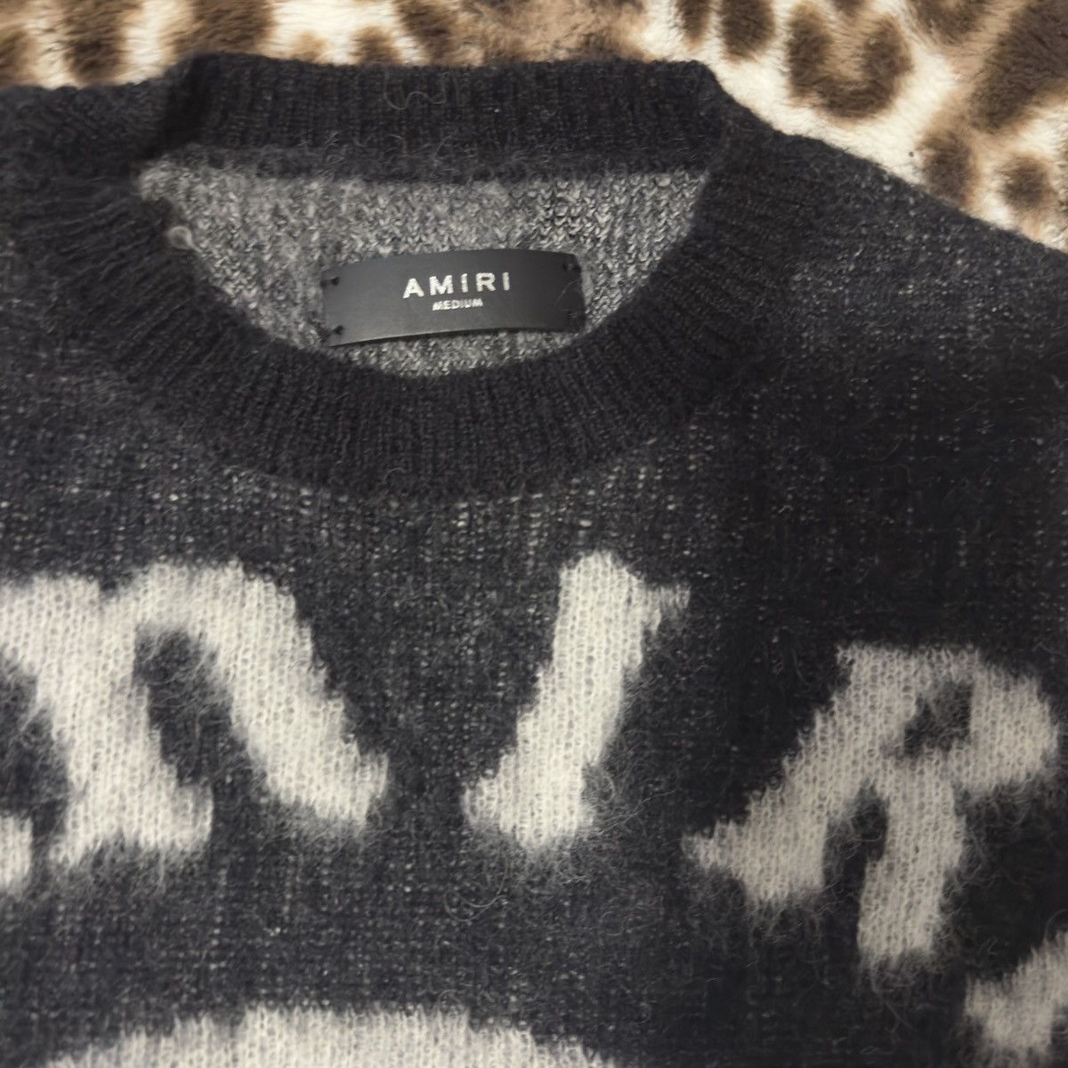 Amiri Amiri Preemo Mohair Crew Sweatshirt Size US M / EU 48-50 / 2 - 2 Thumbnail