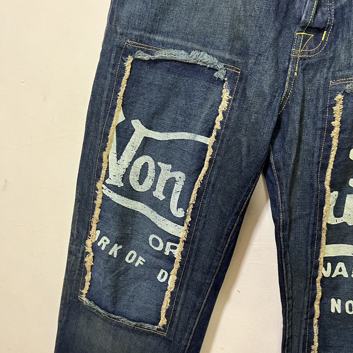 Von Dutch Y2K Von Dutch Logo Patchwork Design Denim Baggy Pants Size US 32 / EU 48 - 3 Thumbnail