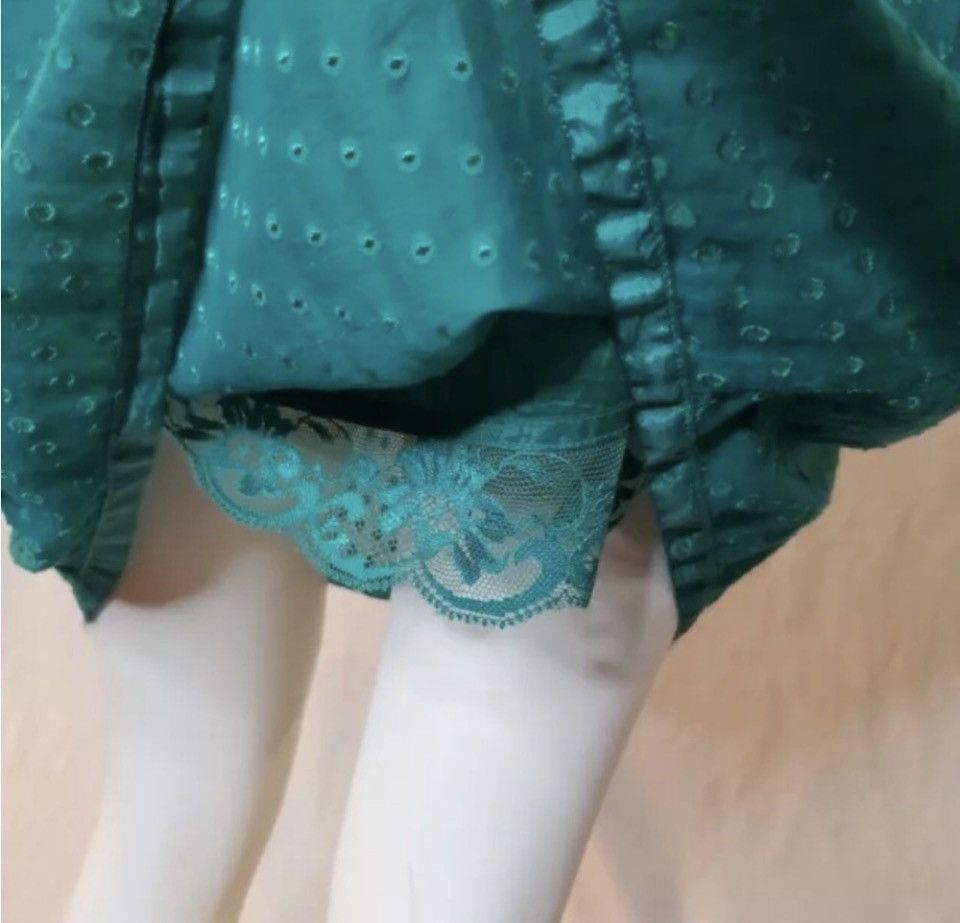 Anthropologie Anthropologie Moulinette Soeurs Silk Teal Dress . Size 4. Size S / US 4 / IT 40 - 7 Thumbnail