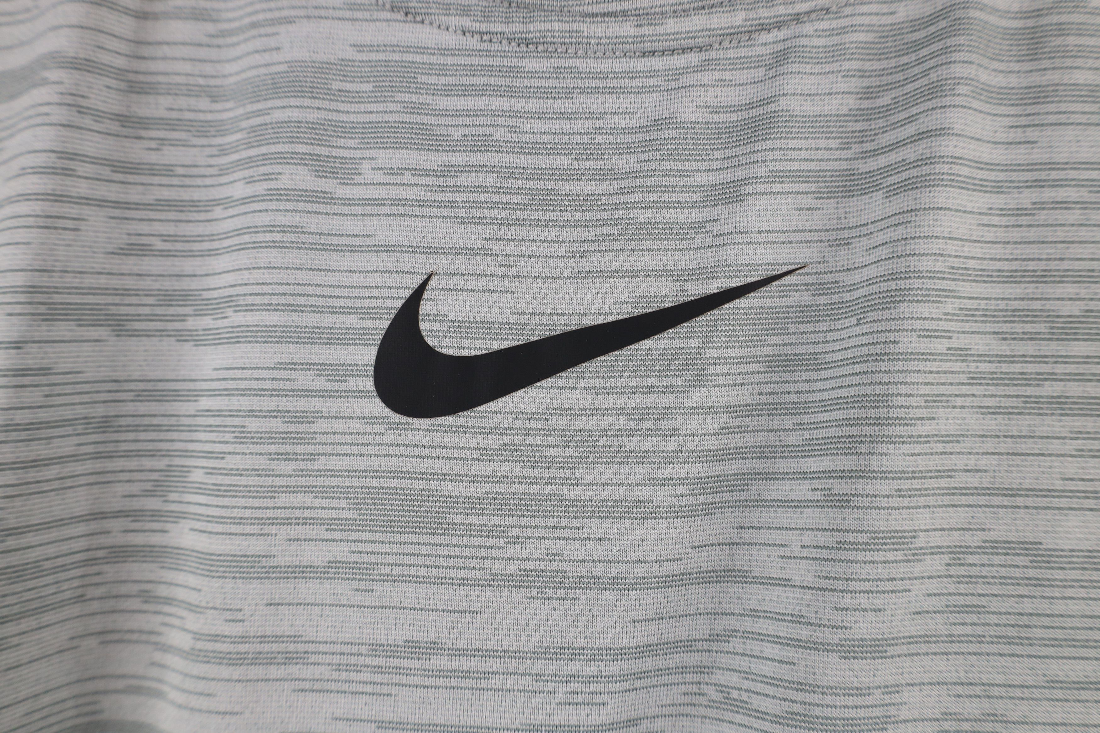 Nike × Vintage Nike Pro Compression Center Swoosh Gym Training T-Shirt Gray Size US L / EU 52-54 / 3 - 4 Thumbnail