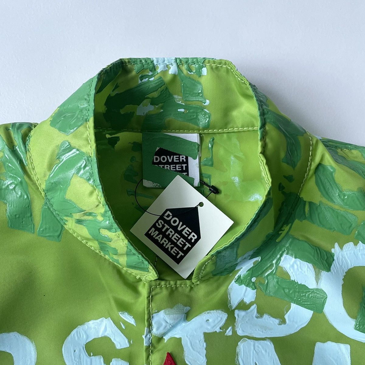 Painted Lime Nylon Utility Jacket