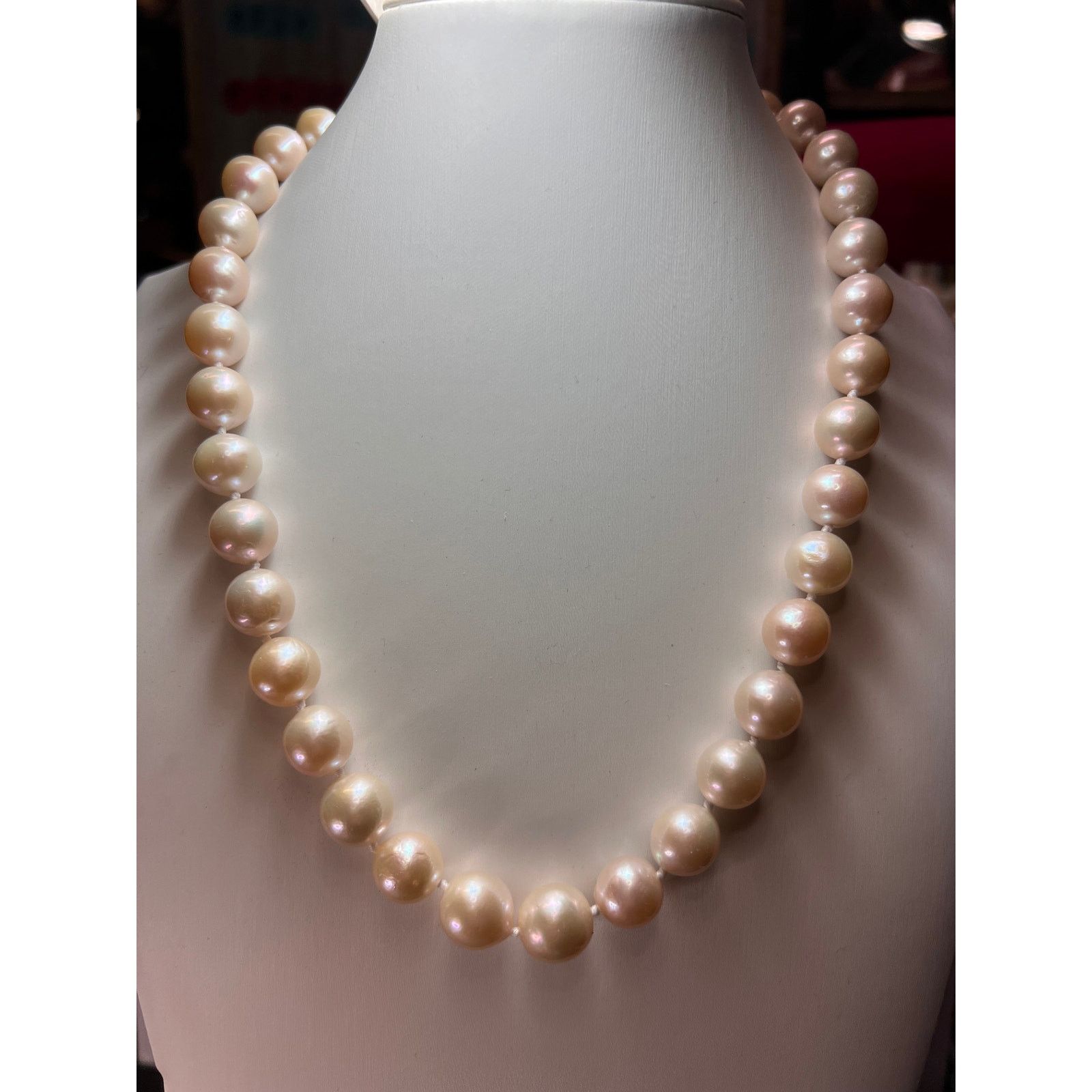 Other Cultured Pearl Rhodium Over Sterling Silver Necklace 20inch Size ONE SIZE - 1 Thumbnail
