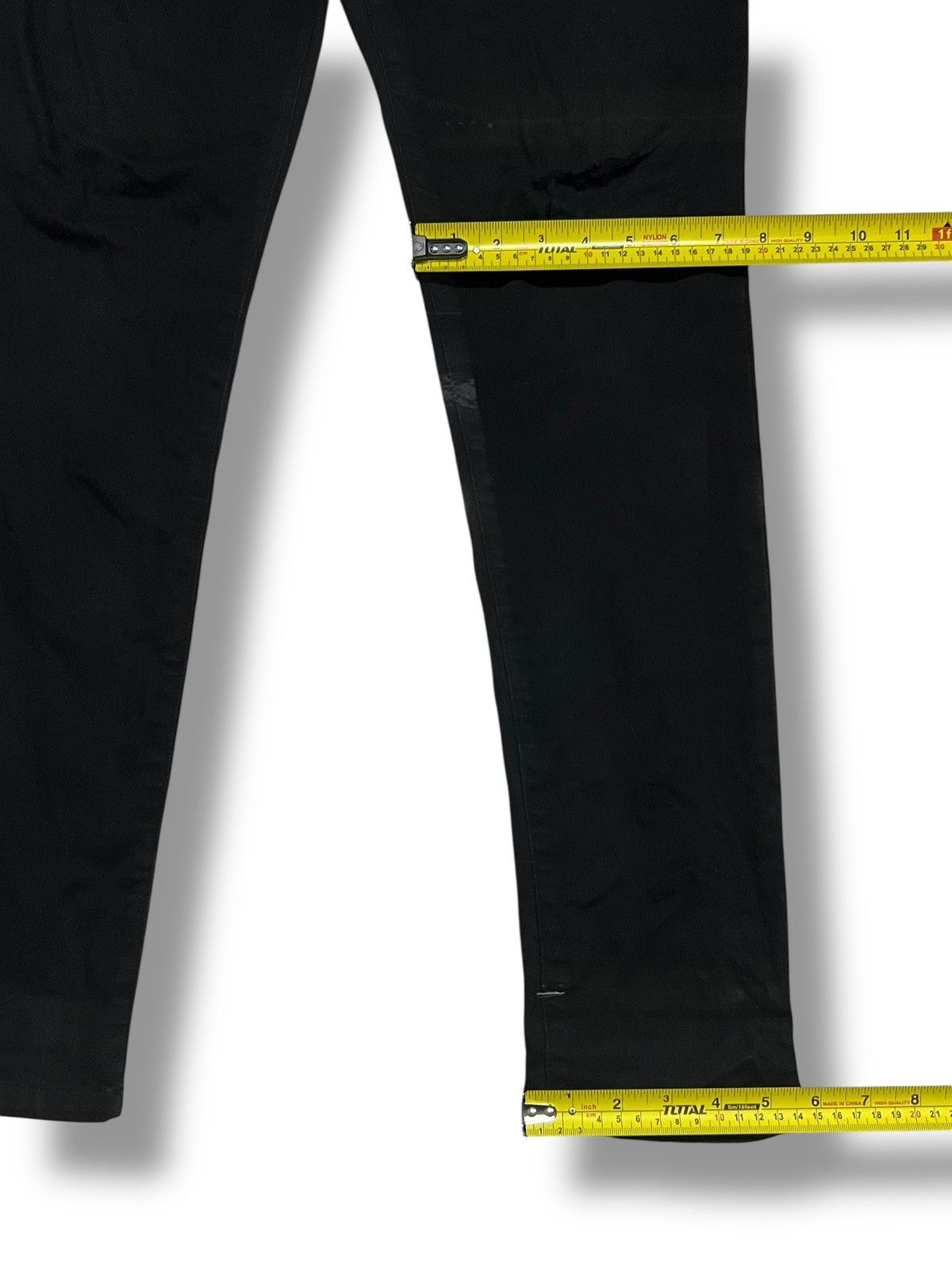 Tornado Mart Tornado mart Vintage Japan - Stretch, Skinny Black Jeans Size US 33 - 13 Thumbnail