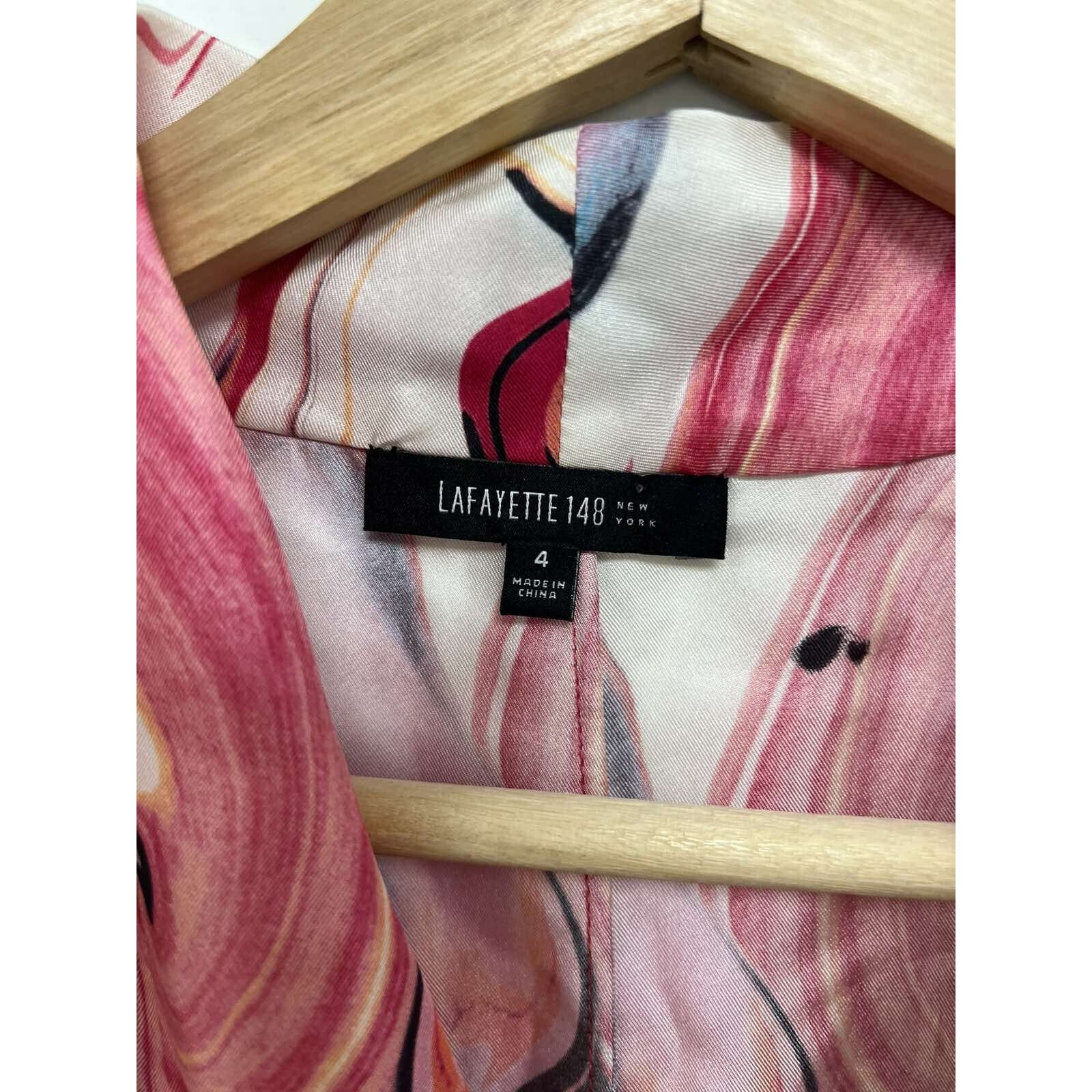 Lafayette 148 Lafayette 148 Women Your Sleevele Silk Blouse Size 4 A001920 Size S / US 4 / IT 40 - 5 Thumbnail
