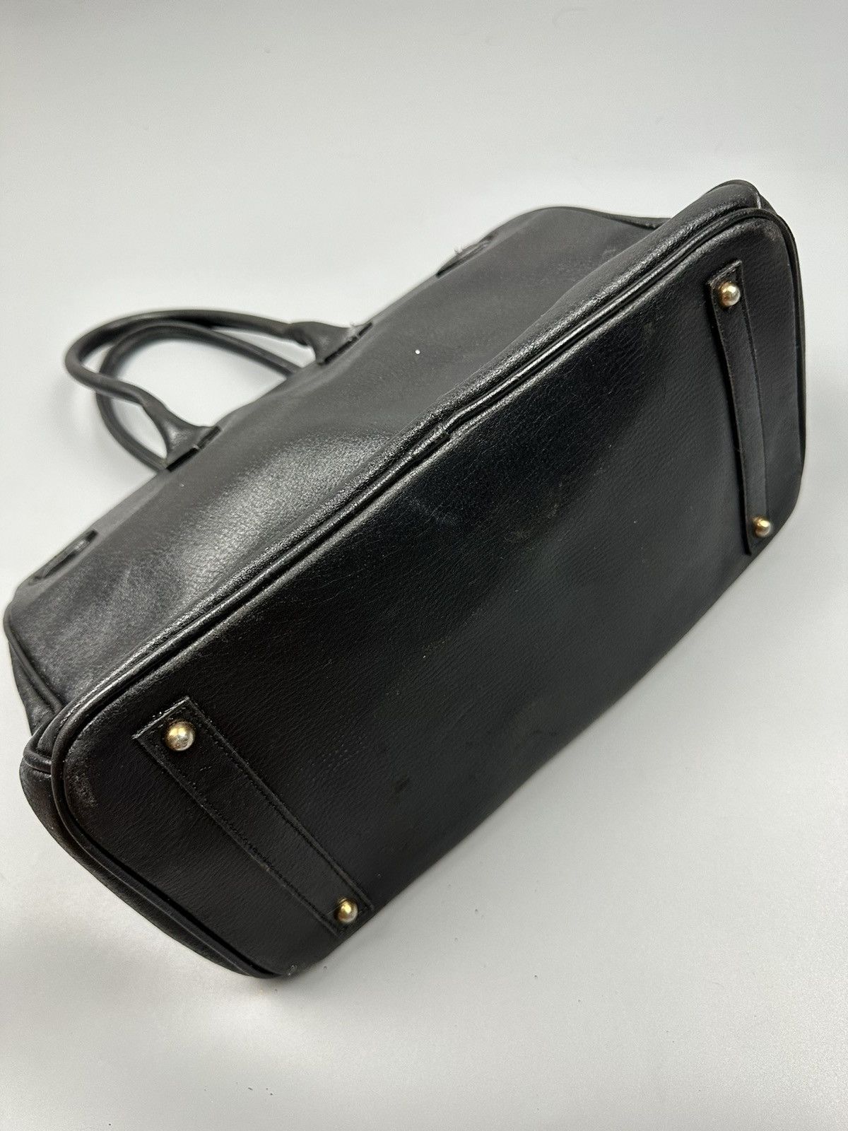 Handmade Hermes Birkin Inspired Custom Leather Handmade Bag Size ONE SIZE - 8 Thumbnail