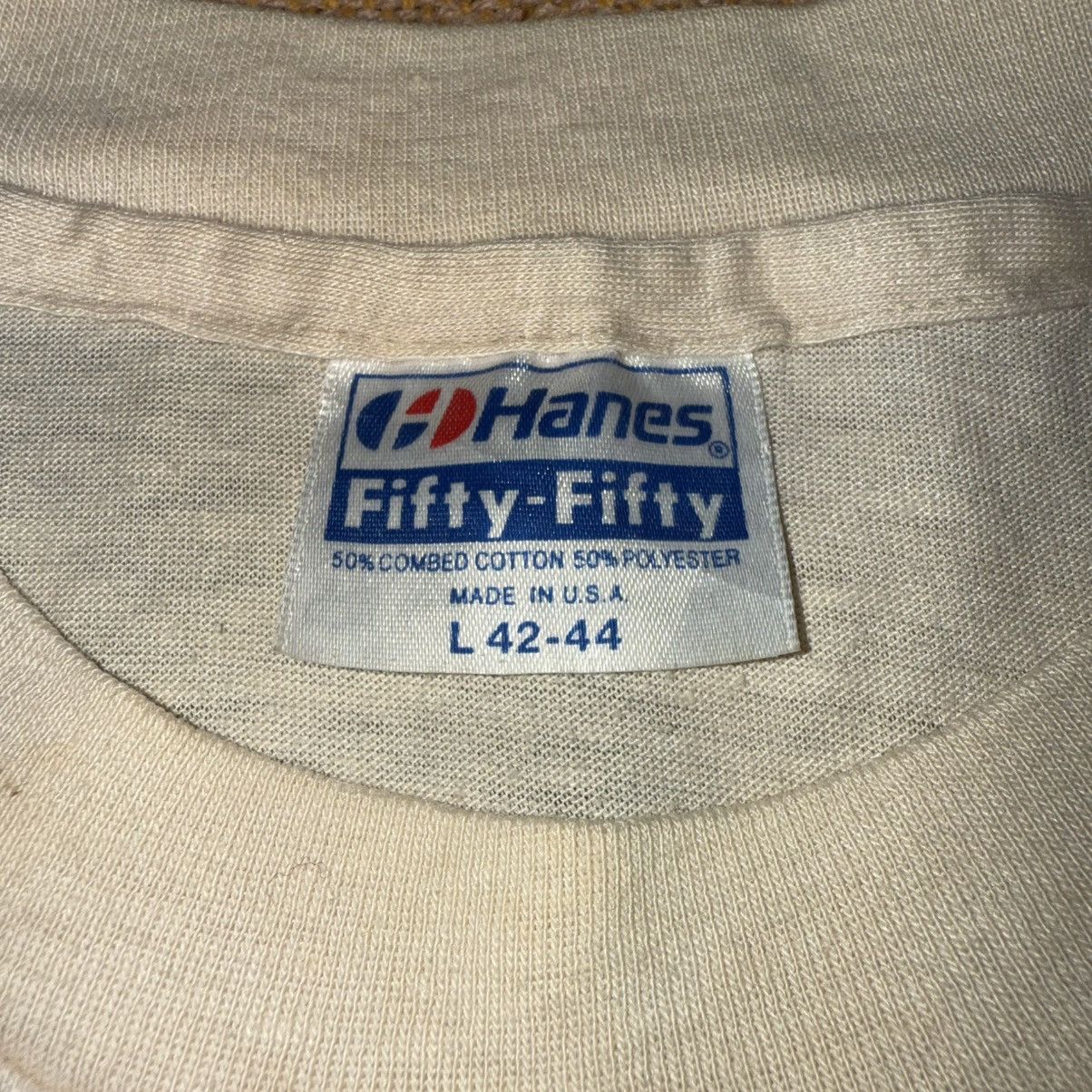 Hanes Vintage 80s Wally & Beaver Movie Tee Size US L / EU 52-54 / 3 - 2 Thumbnail