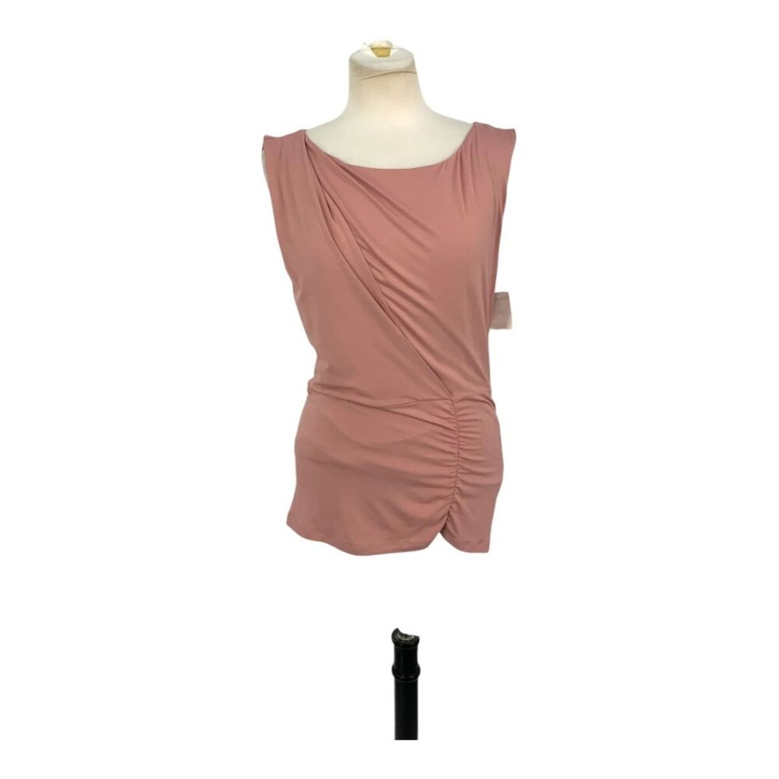 Donna Karan Donna Karan Sleeveless Ruched Top Size Medium NWOT $195 MSRP Size M / US 6-8 / IT 42-44 - 2 Thumbnail
