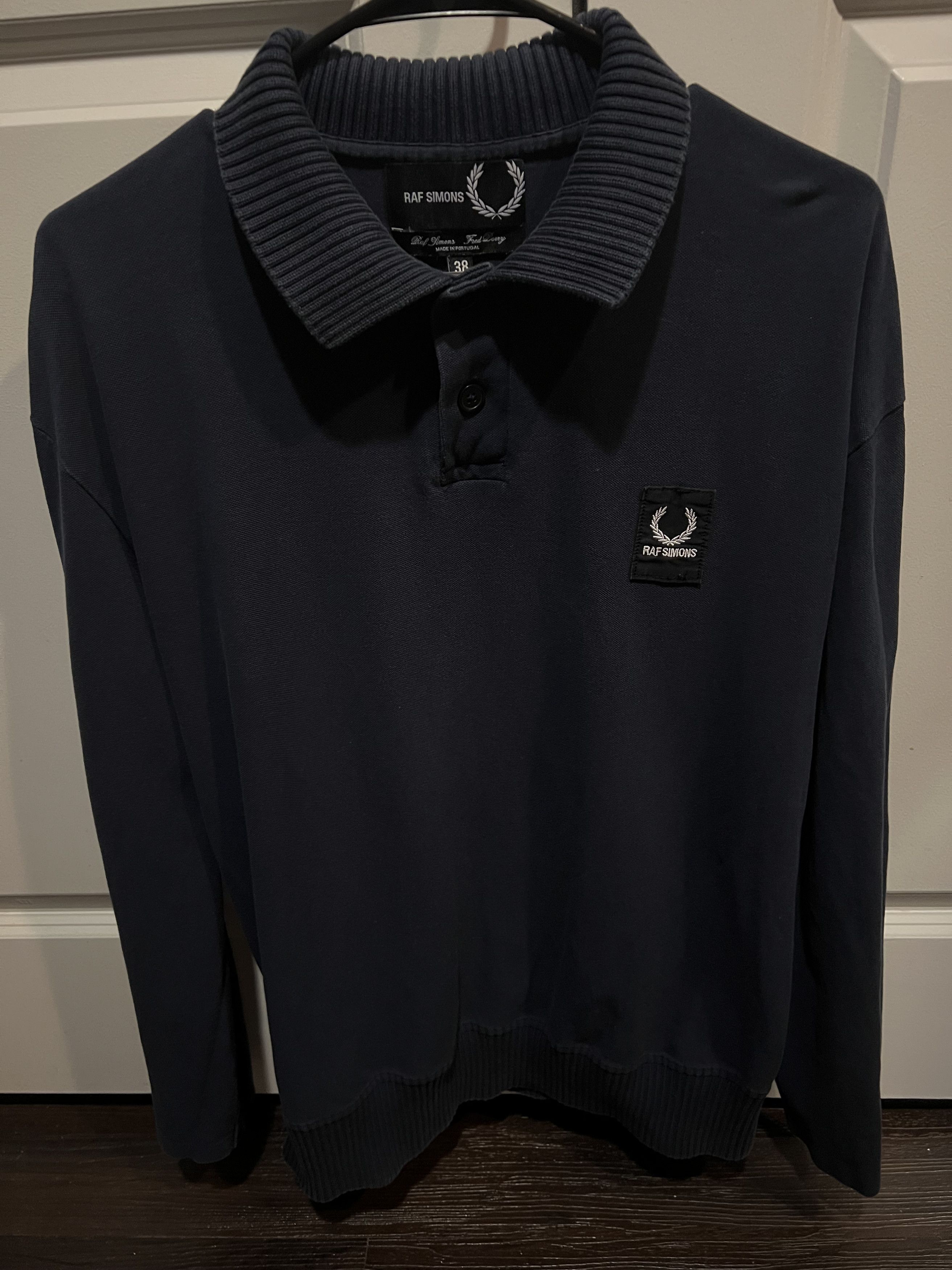 Fred Perry × Raf Simons Long-Sleeve Pique Shirt Size US M / EU 48-50 / 2 - 1 Thumbnail