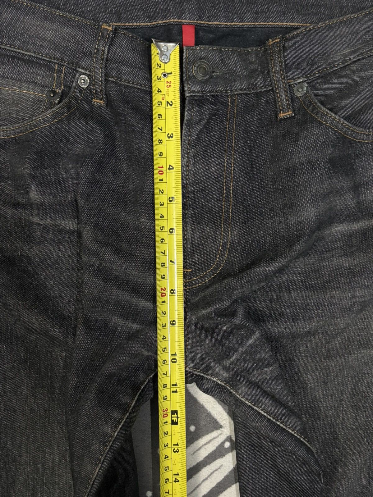 Uniqlo Vintage Uniqlo UJ Black Honeycomb Faded Jeans Size US 32 / EU 48 - 15 Thumbnail