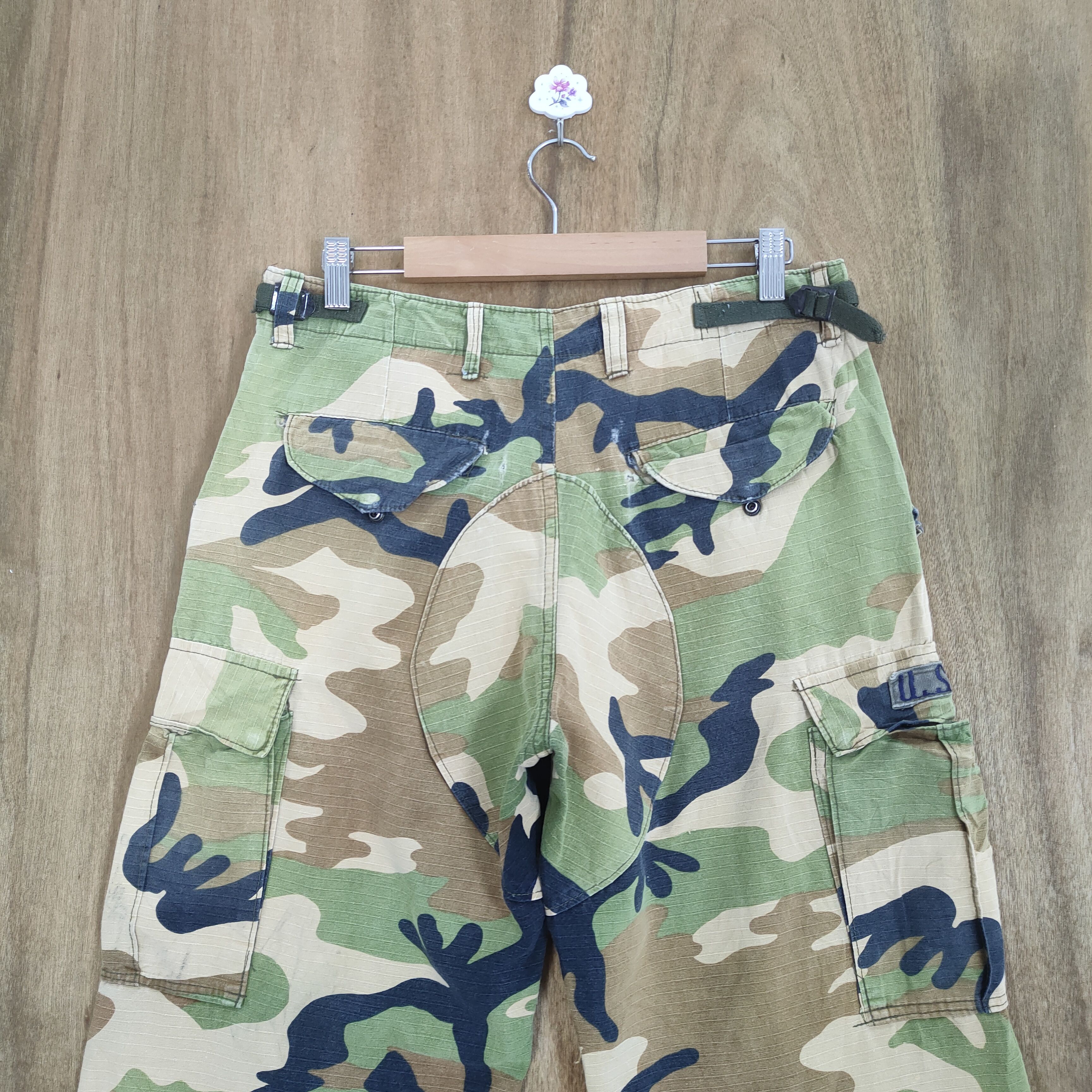 Vintage MILITARY CAMO CARGO PANTS Size US 30 / EU 46 - 8 Thumbnail