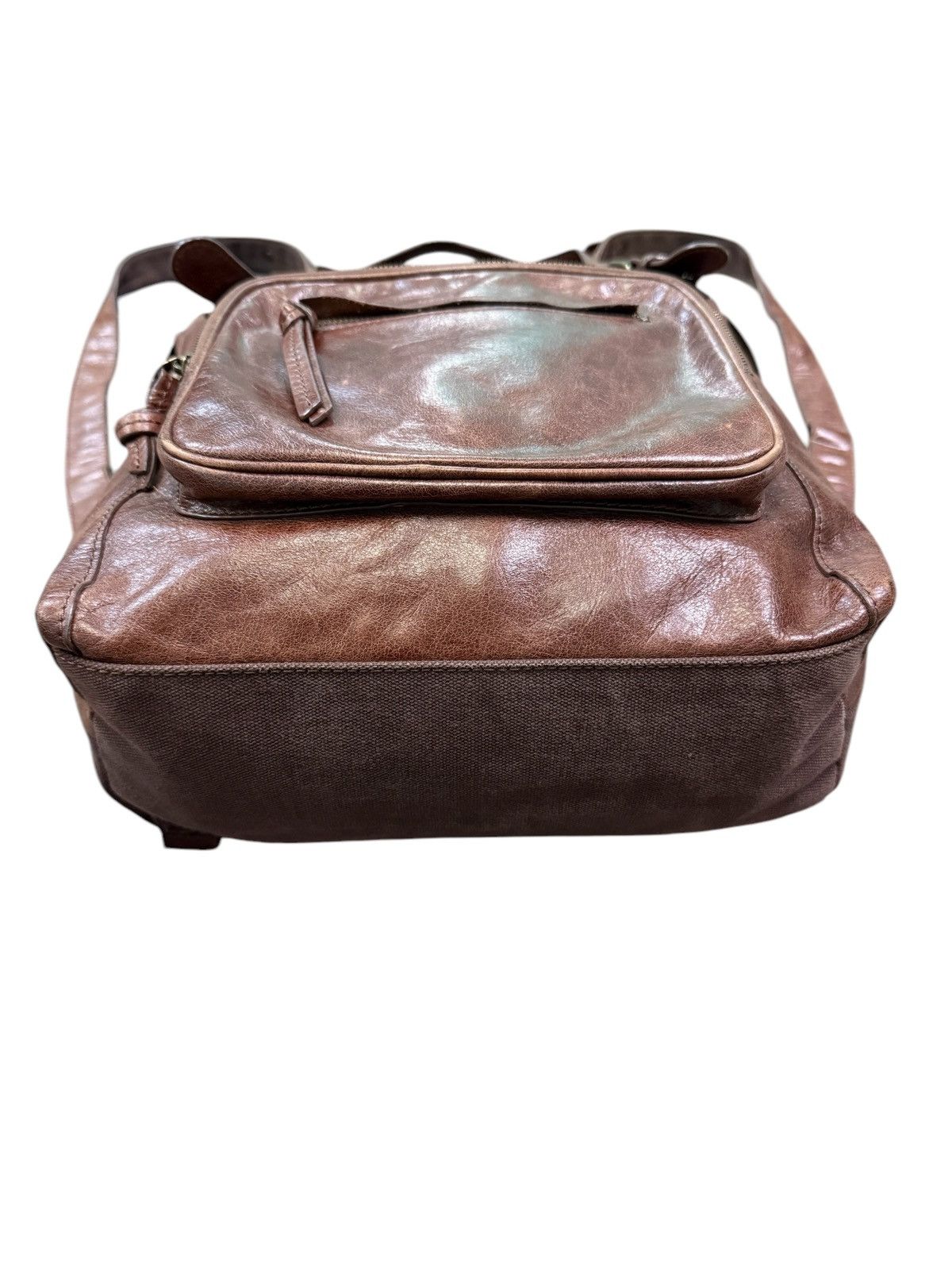 Leather DAKOTA CANVAS LEATHER 2 WAY SHOULDER BACKPACK Size ONE SIZE - 7 Thumbnail