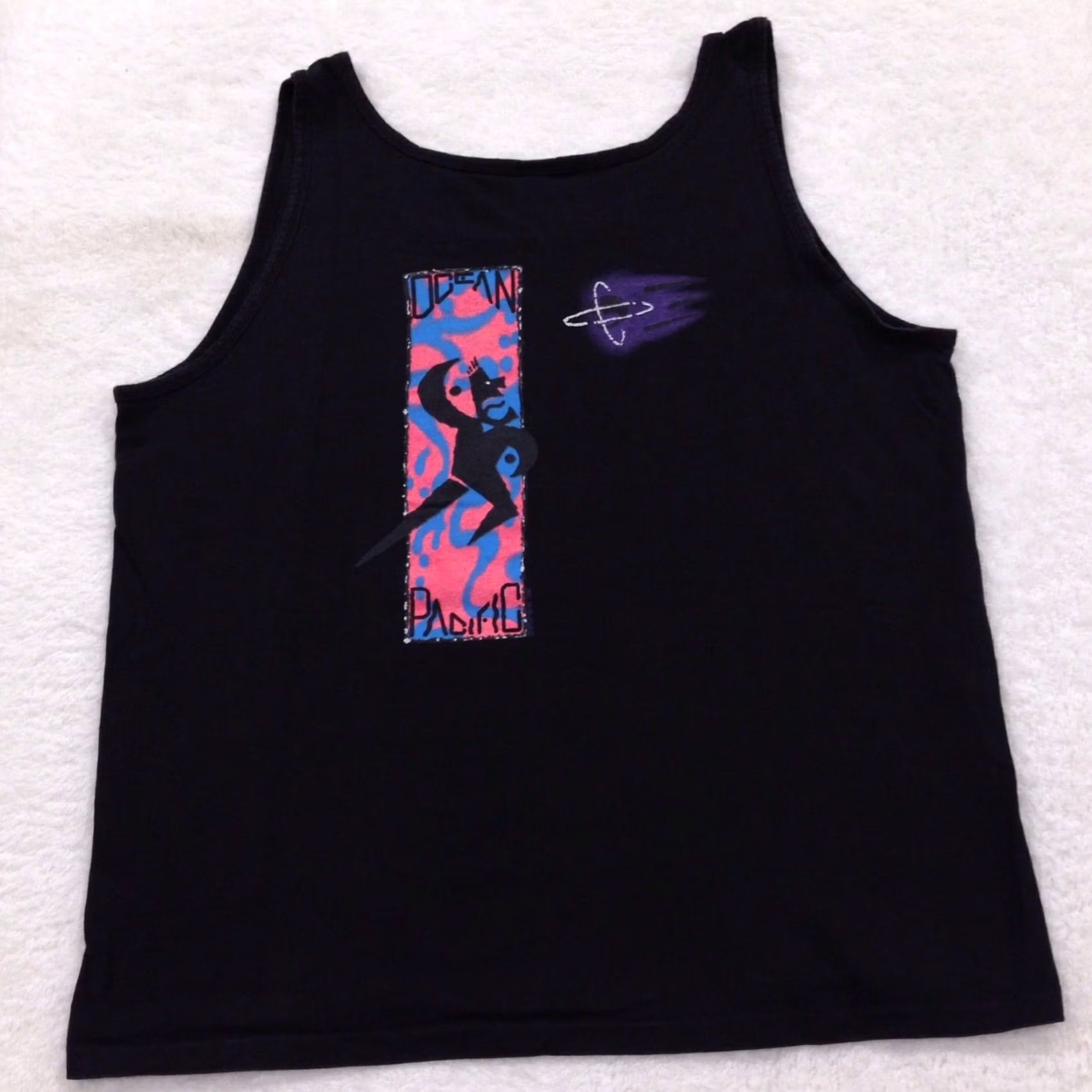 Ocean Pacific VINTAGE Ocean Pacific Surf Double-Sided Tank Top T-Shirt XL Black Men 80s 90s Beach Graphic Print Size US XL / EU 56 / 4 - 4 Thumbnail
