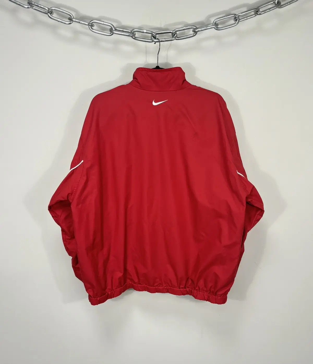 Nike × Vintage Vintage Nike Y2K Full Zip Retro Hype Nylon Track Top Jacket Size US L / EU 52-54 / 3 - 2 Thumbnail
