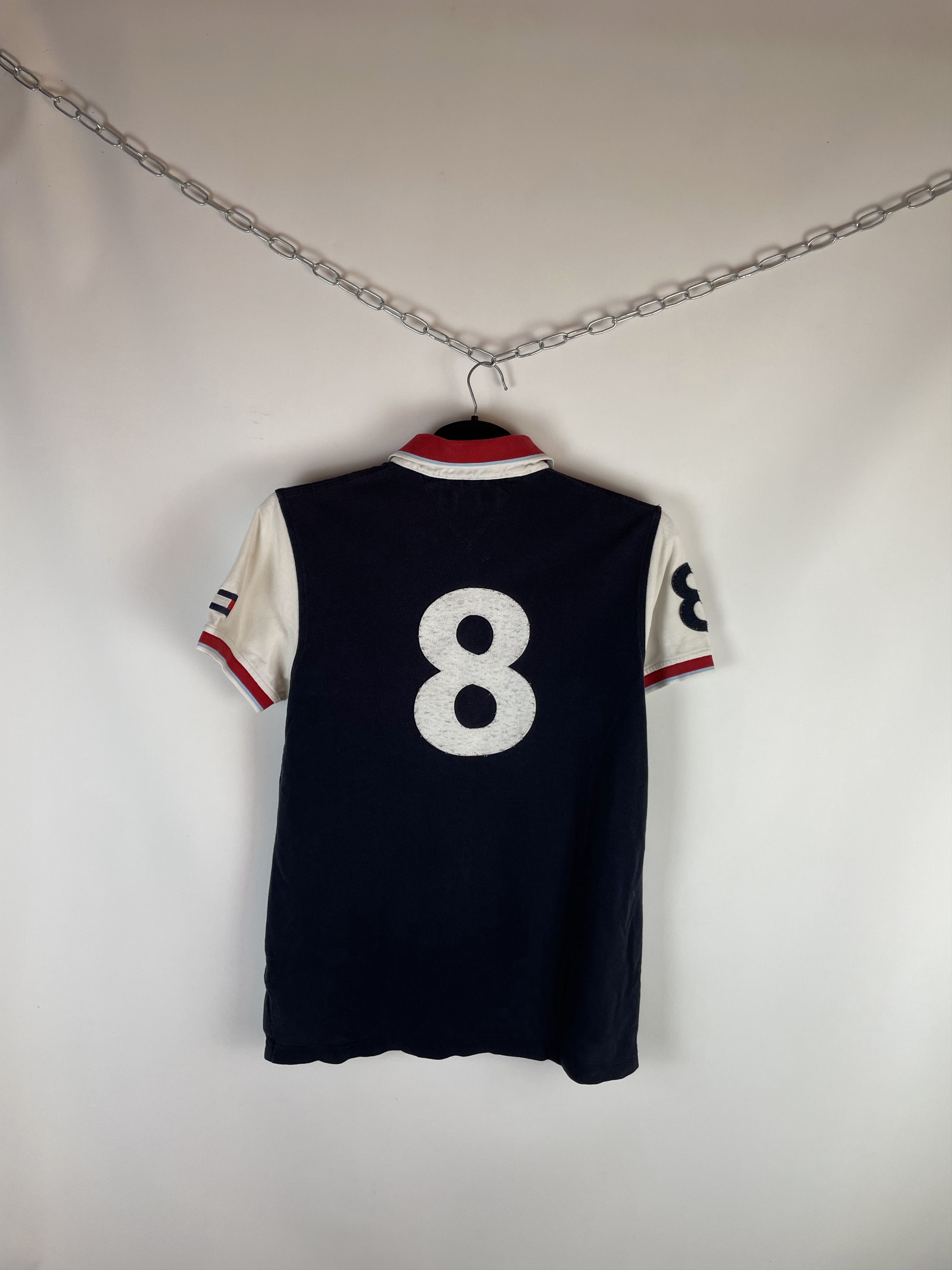 Other Vintage Tommy Hilfiger Polo T Shirt Rugby Big Logo 90s Size US S / EU 44-46 / 1 - 10 Thumbnail