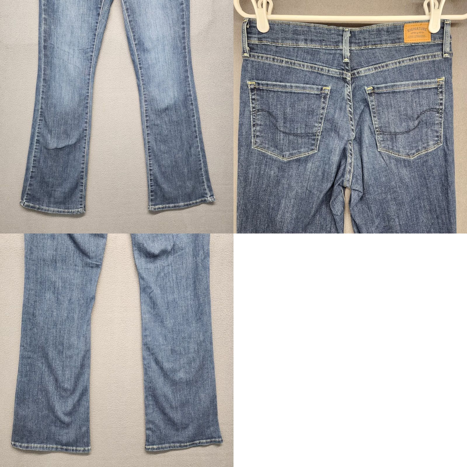 Levi's Levi's Signature Jeans Womens Boots Blue Mid Rise 28x30 28in Inseam 5-Pocket Stretch Denim Jeans Mens Girls Size 28" / US 6 / IT 42 - 9 Thumbnail