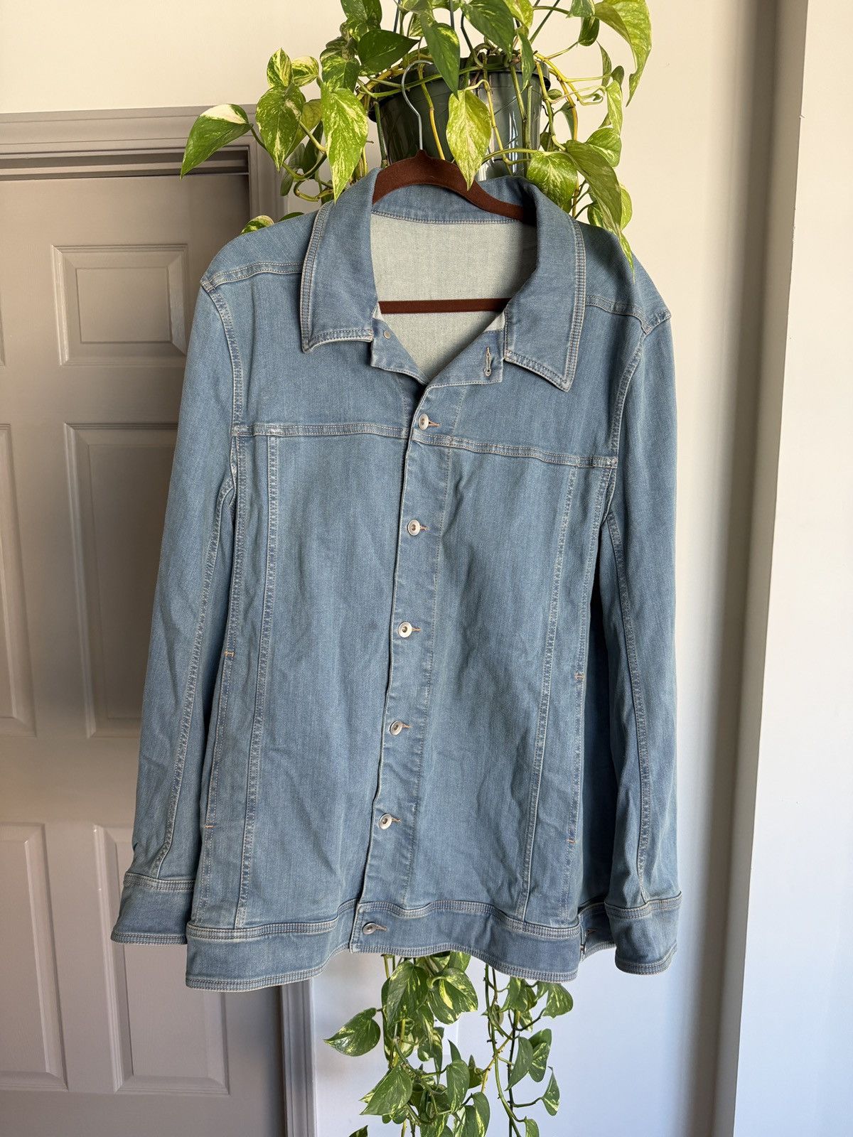Rick Owens Rick Owens DRKSHDW Jumbo Worker Stretch Denim Jacket Size US L / EU 52-54 / 3 - 1 Thumbnail