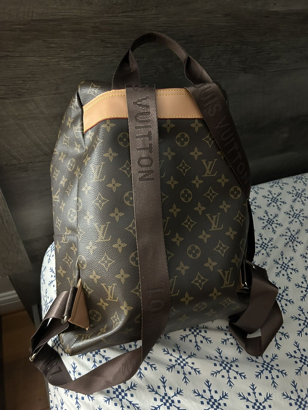 Other Stylish Designer-Inspired Backpack – Brown Monogram Print Size ONE SIZE - 3 Thumbnail