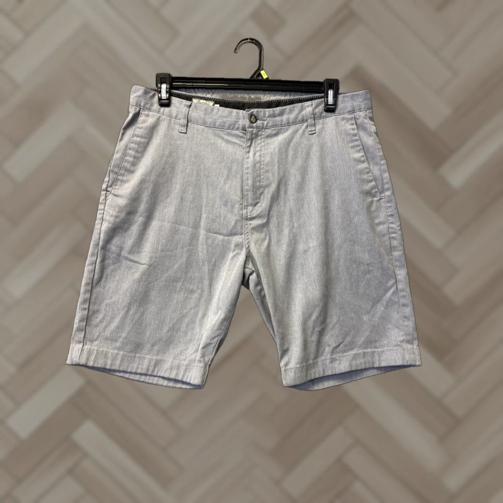 Volcom VINTAGE Volcom Men’s Shorts Chino Gray Size 34 Summer Casual Size US 34 / EU 50 - 1 Thumbnail