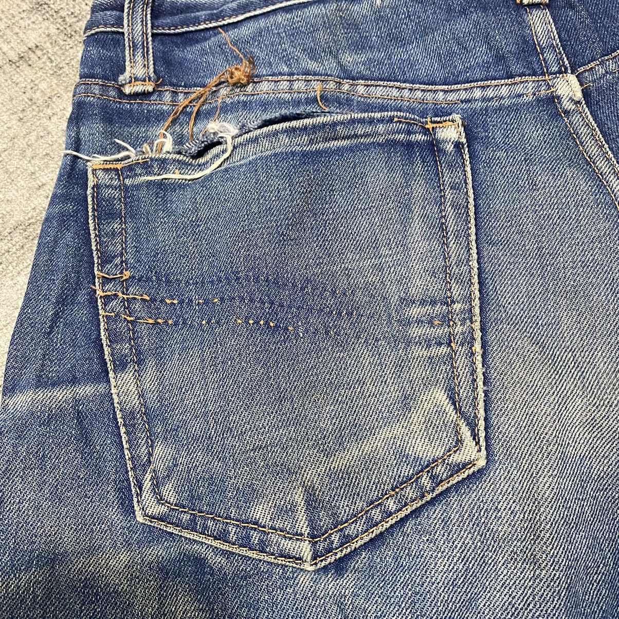 Japanese Brand × Jean × Vintage Vintage Bison Distressed Denim Pants Size US 31 - 11 Thumbnail