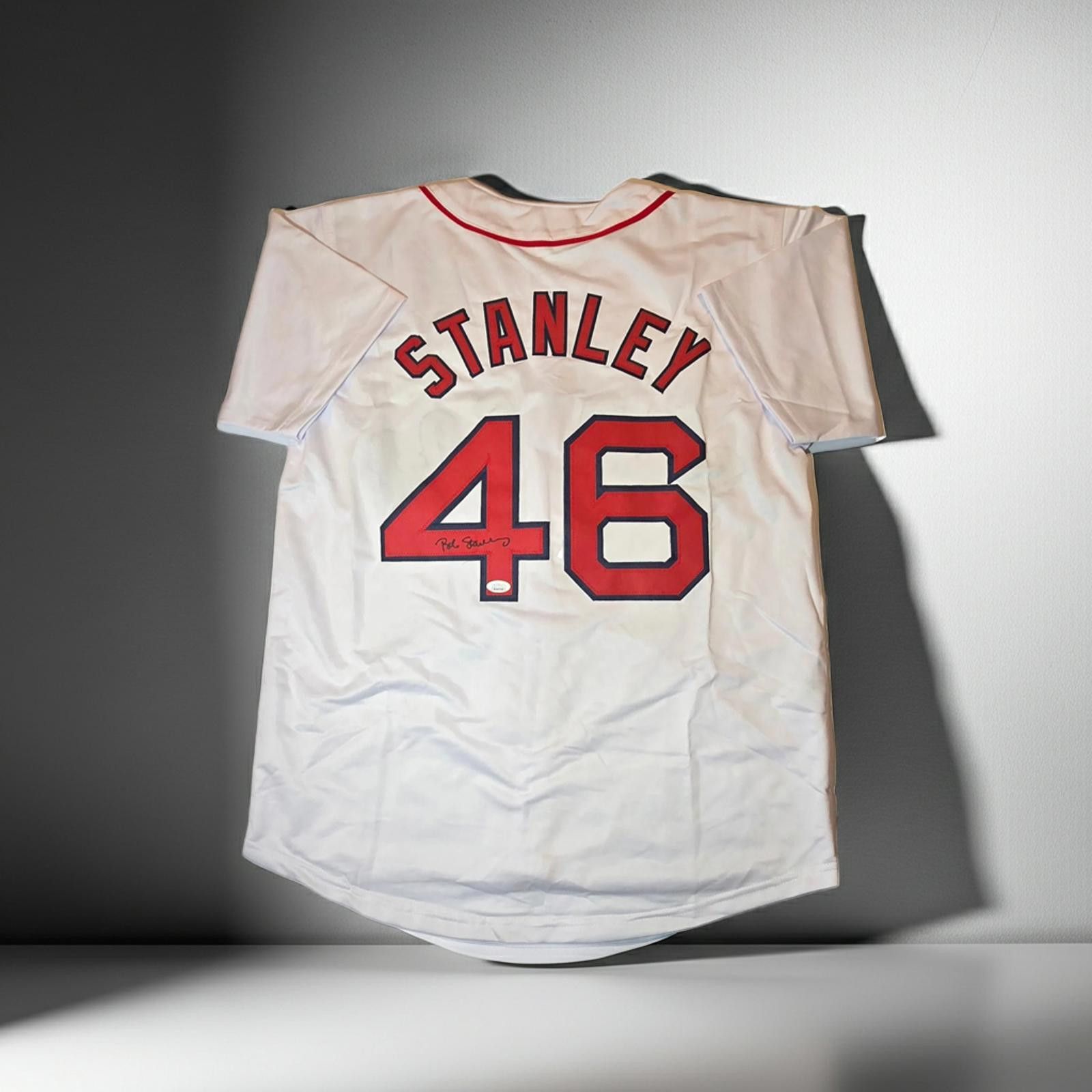 Other Bob Stanley Red Sox Autographed Custom Baseball Jersey coa Size ONE SIZE - 1 Thumbnail