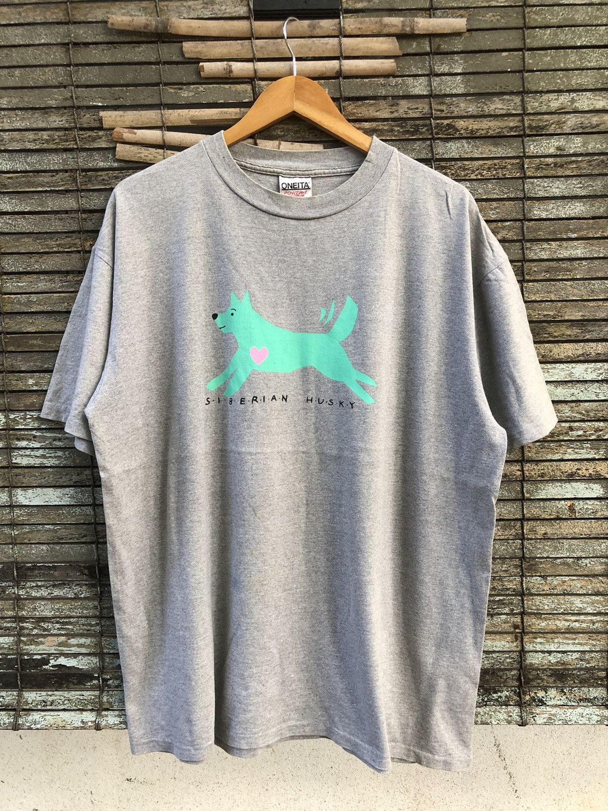 The Mountain × Vintage Vintage 90s Siberian Husky Tshirt Size US XL / EU 56 / 4 - 1 Thumbnail