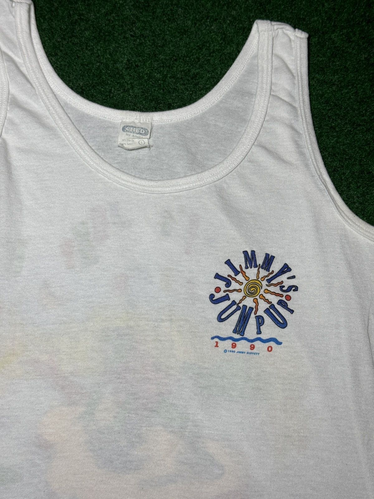 Band Tees × Vintage Vintage 90s Jimmy Buffet Jimmy’s Jump Up Tour S/M Tank Top Size US S / EU 44-46 / 1 - 4 Thumbnail