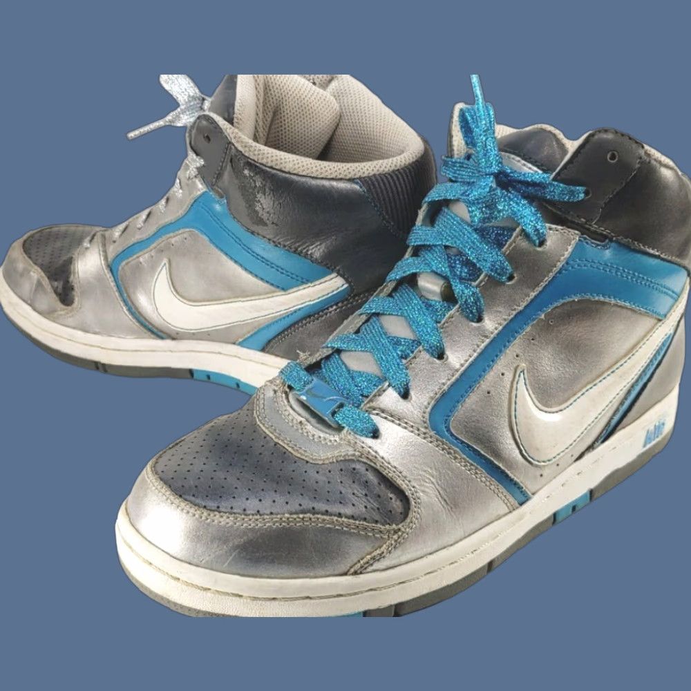 Nike Nike Air Prestige 2 High Women High Tops 8.5 Silver-University Blue Nike Air Prestige 2 High Womens 8.5 High Tops Silver Blue"} Size US 9 / IT 39 - 1 Thumbnail