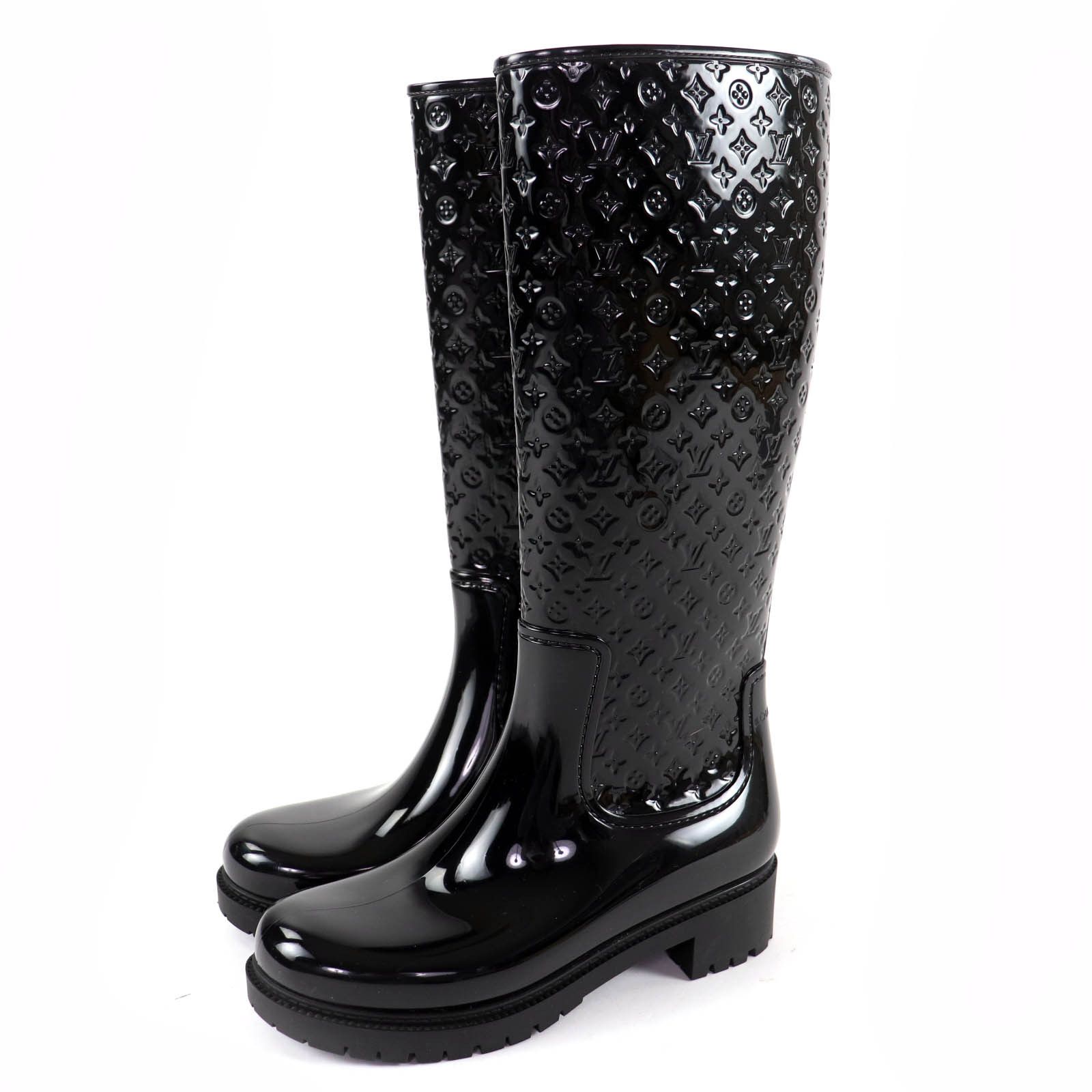 Louis Vuitton Louis Vuitton Louis Vuitton Splash Line Monogram Rubber Boots Plastic / Synthetic Shoes DUTY FREE for USA Size ONE SIZE - 1 Thumbnail