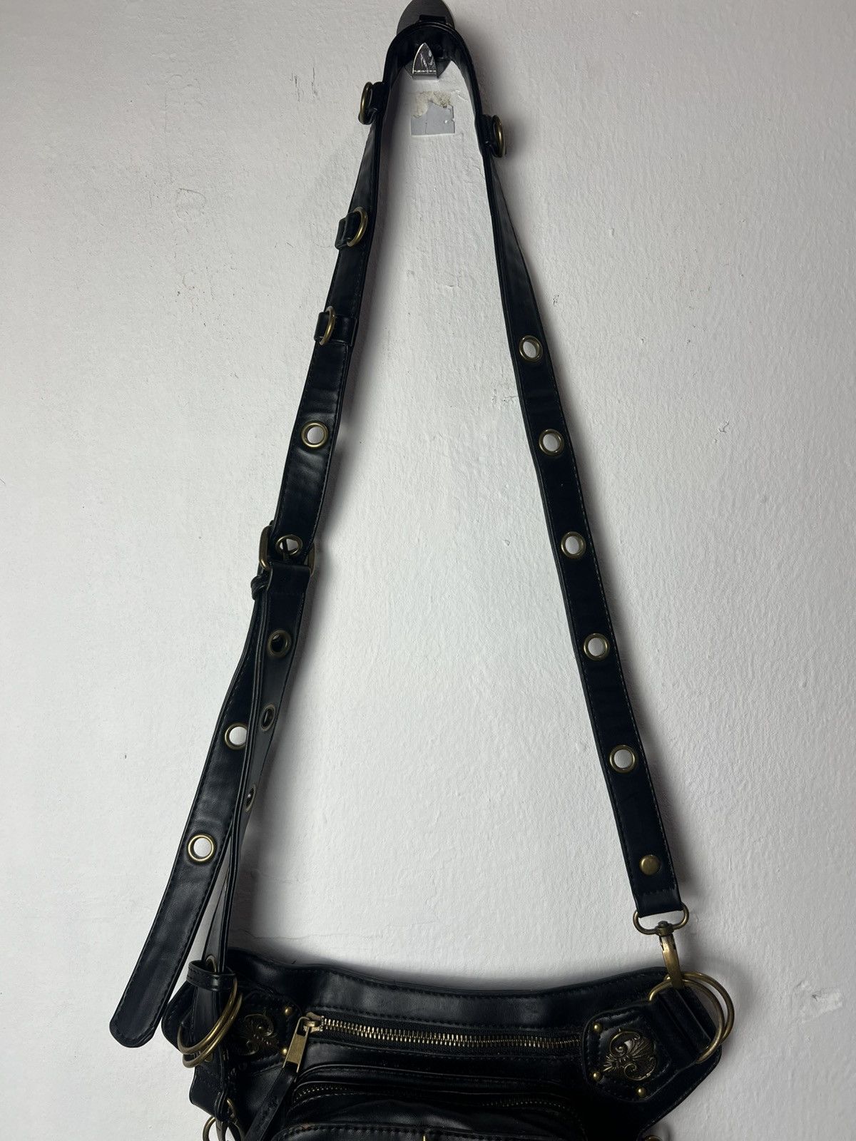 KMRii Steampunk Studded KMRii Style Leather Shoulder Bag Size ONE SIZE - 3 Thumbnail