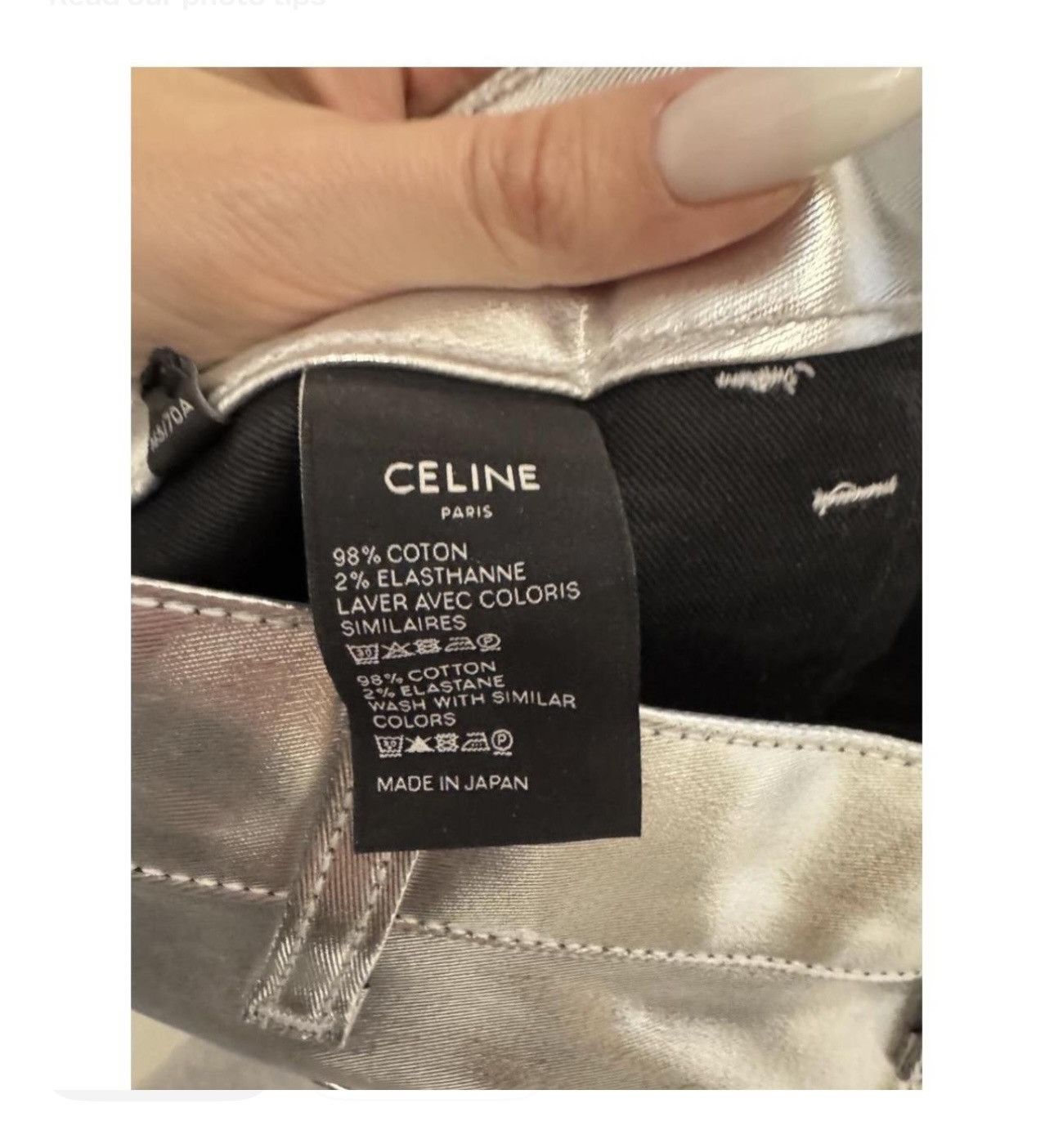 Celine NWT - Celine Silver 4 Pocket Slim Jeans Size 28" / US 6 / IT 42 - 4 Thumbnail