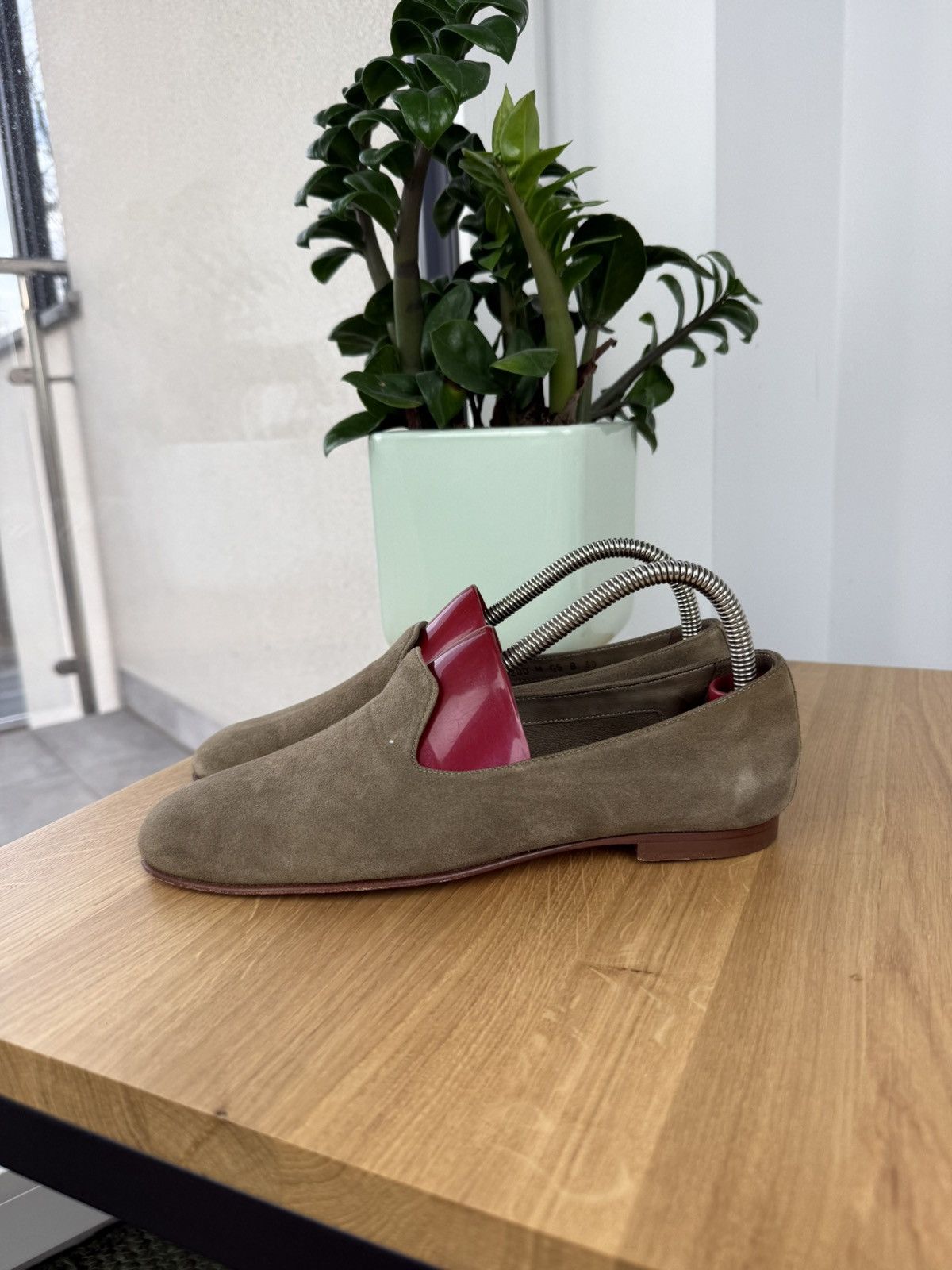 Leather × Santoni Santoni Reflection-Effect Leather Loafers MadeInItaly Size US 8 / IT 38 - 5 Thumbnail