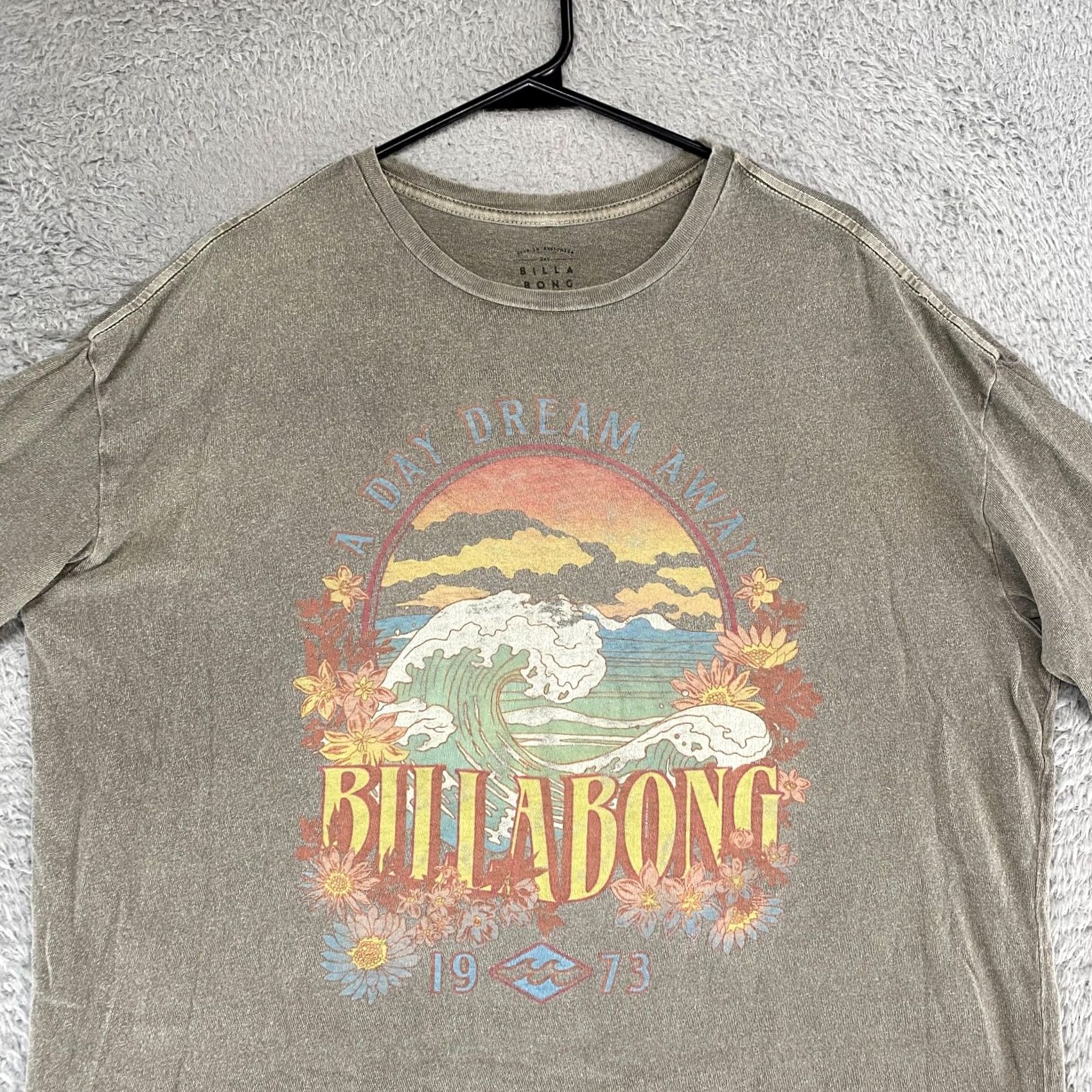 Billabong Billabong Graphic T-Shirt Womens Small Brown Retro Oversized Boxy Surf Faded Shirt Womens Small Brown Surf Beach 90s Size S / US 4 / IT 40 - 3 Thumbnail