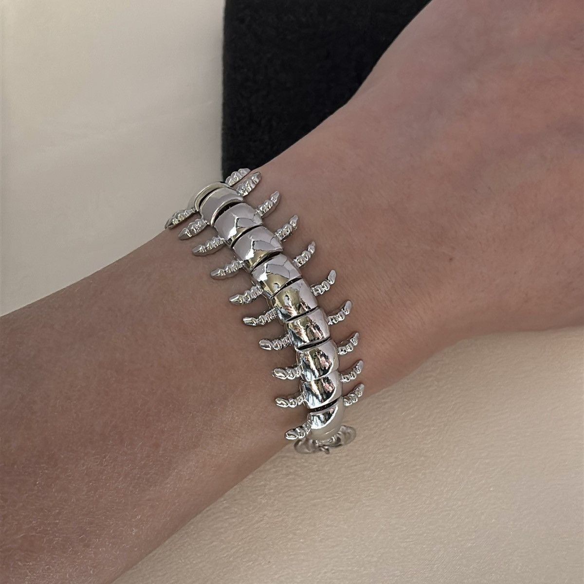Other Centipede Link Chain Bracelet for Men Women Unisex Bracelet Size ONE SIZE - 6 Thumbnail