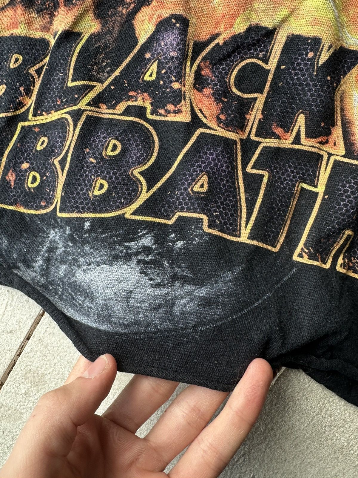Black Sabbath 🚨 BLACK SABBATH CROPPED Tee band big logo ROCK Size US M / EU 48-50 / 2 - 5 Thumbnail