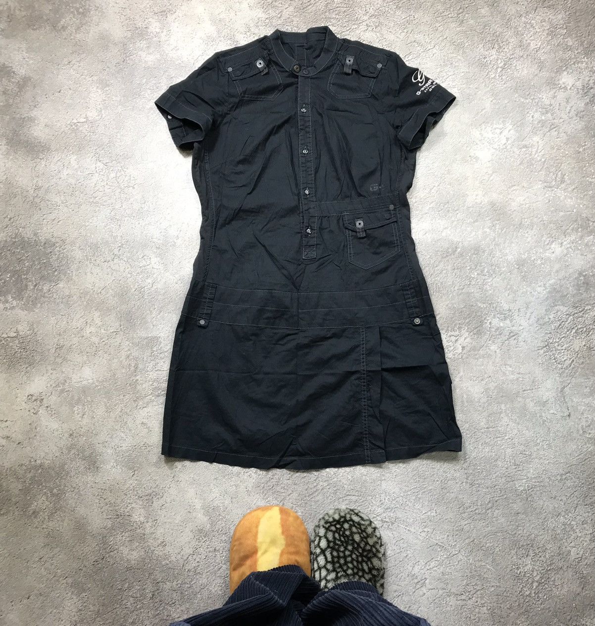 Vintage Vintage G-Star Raw Utility Shirt Dress Streetwear Y2K Logo L Size L / US 10 / IT 46 - 1 Thumbnail