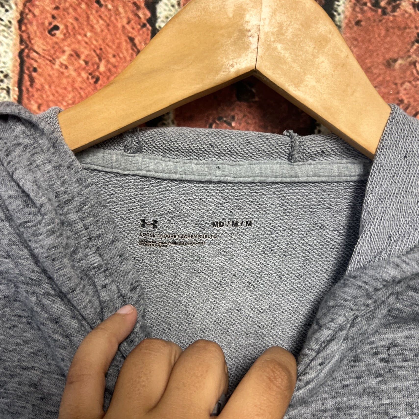 Under Armour Under Armour Rival Terry Crop Hoodie Sweatshirt Women M Grey Size M / US 6-8 / IT 42-44 - 2 Thumbnail