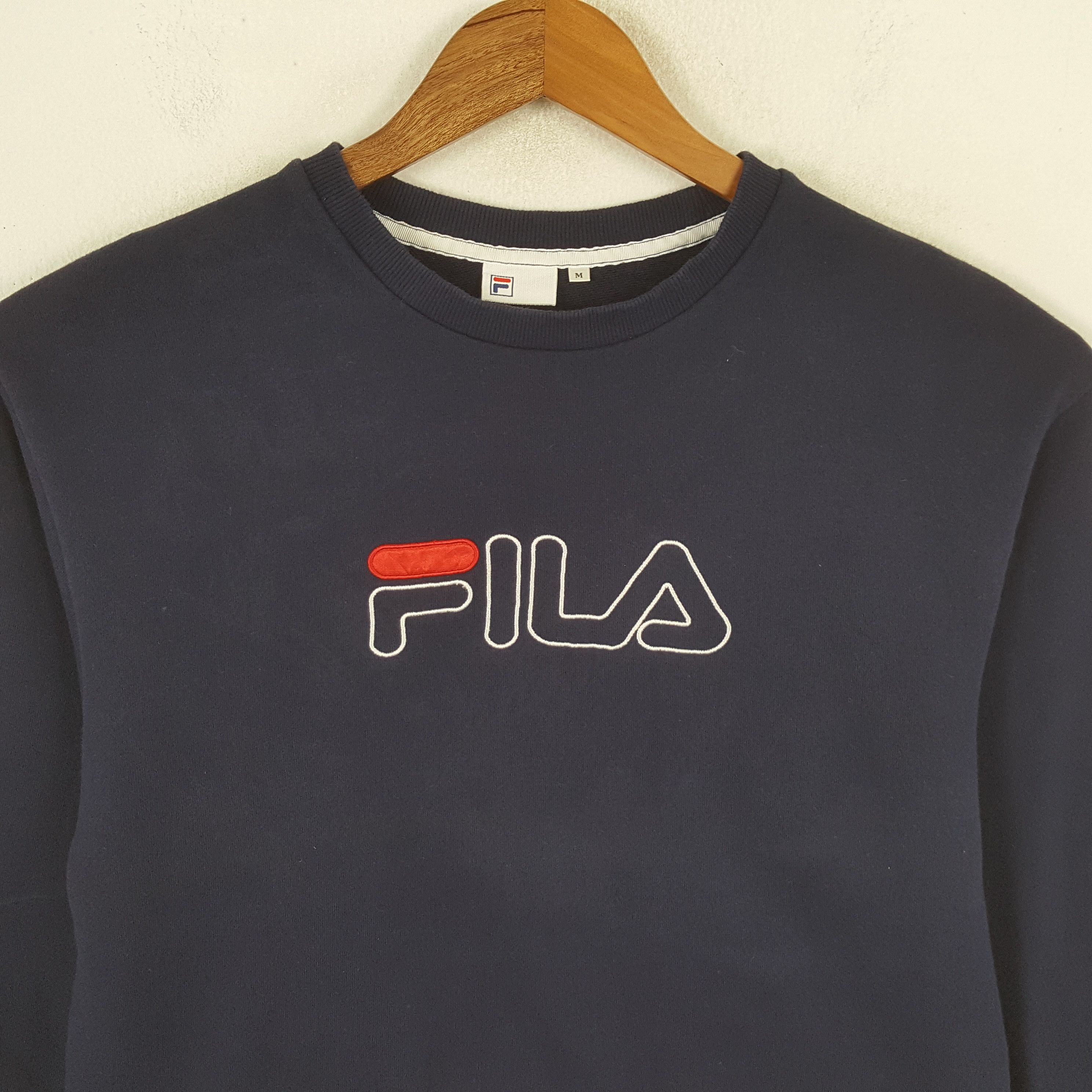 Fila × Vintage Vintage FILA Sportswear Big Logo Design Sweatshirt Size US M / EU 48-50 / 2 - 2 Thumbnail