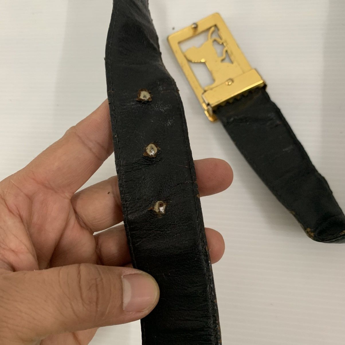 Celine Celine Vintage Leather Belt Size ONE SIZE - 7 Thumbnail