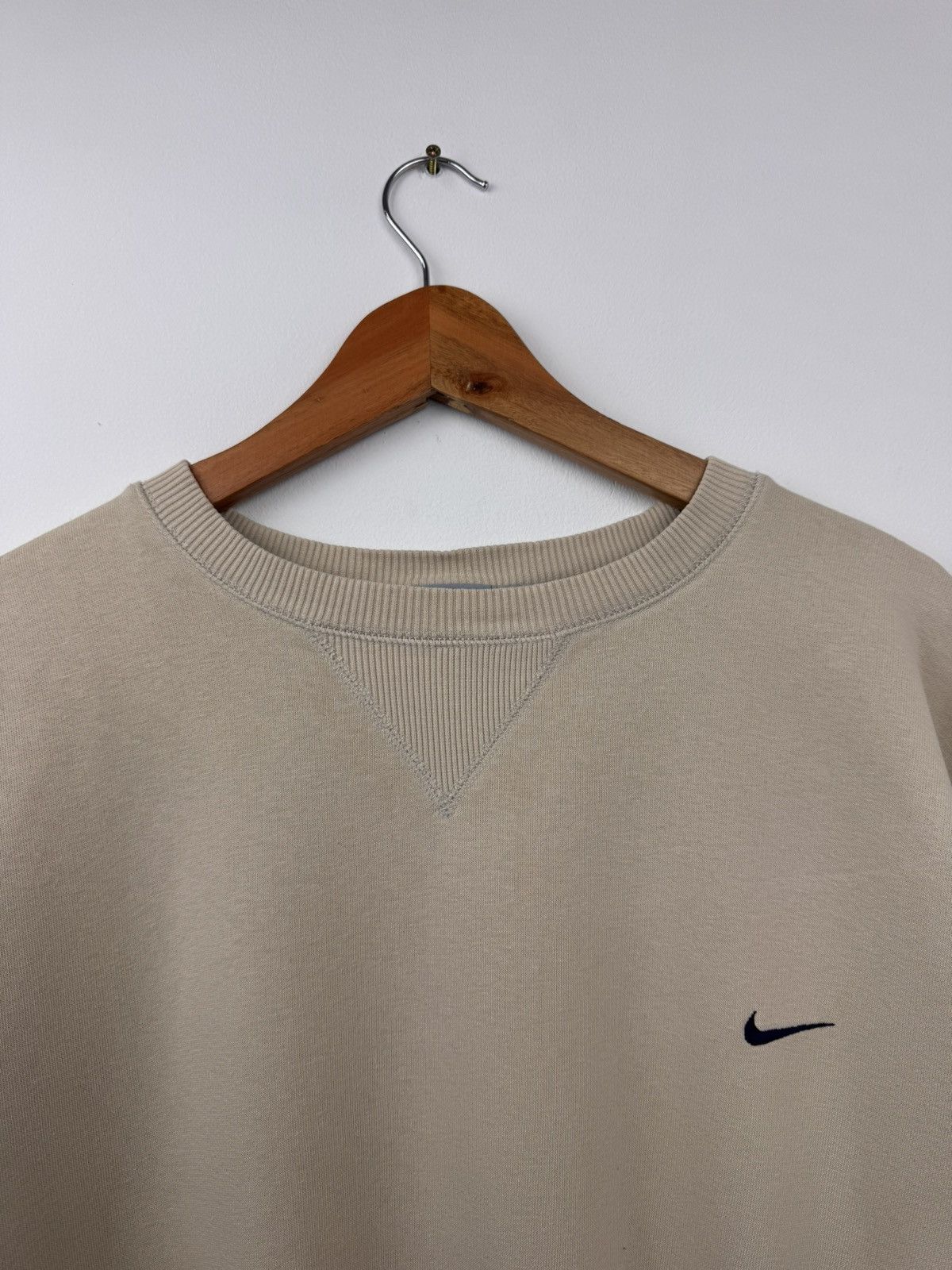 Nike Nike Men Cotton Crewneck Sweatshirt Beige Size L Size US L / EU 52-54 / 3 - 2 Thumbnail