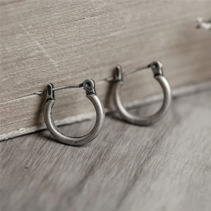 Jewelry Circle Hoop Earrings 925 Sterling Silver Ear Jewelry Gift Size ONE SIZE - 6 Thumbnail