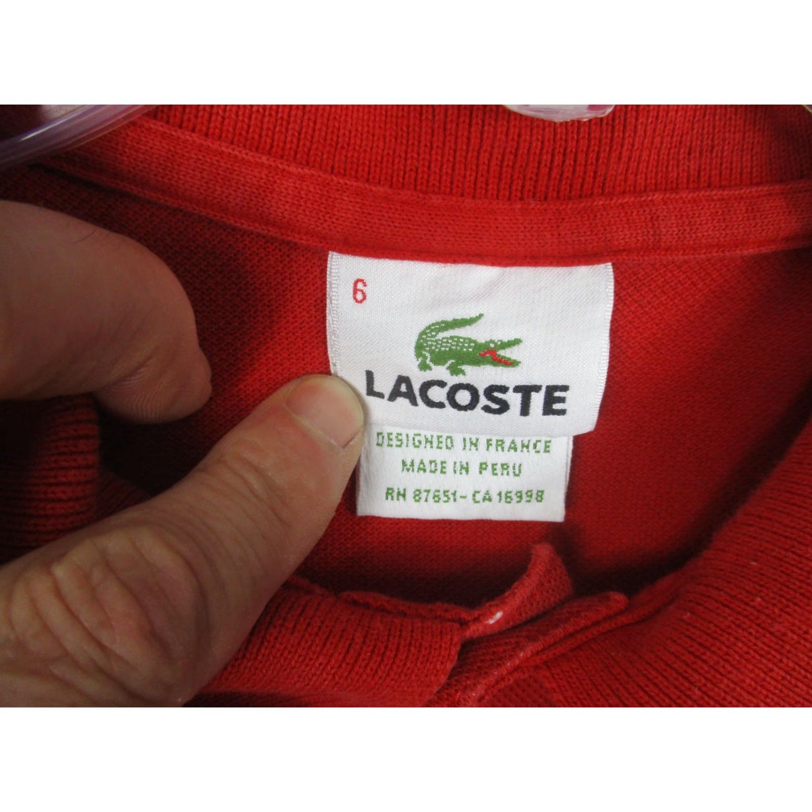 Lacoste Lacoste Polo Shirt Mens XL Red Short Sleeve Crocodile Logo Classic Casual Polo Shirt Mens XL Red Lacoste Crocodile Logo Short Sleeve Size US XL / EU 56 / 4 - 3 Thumbnail