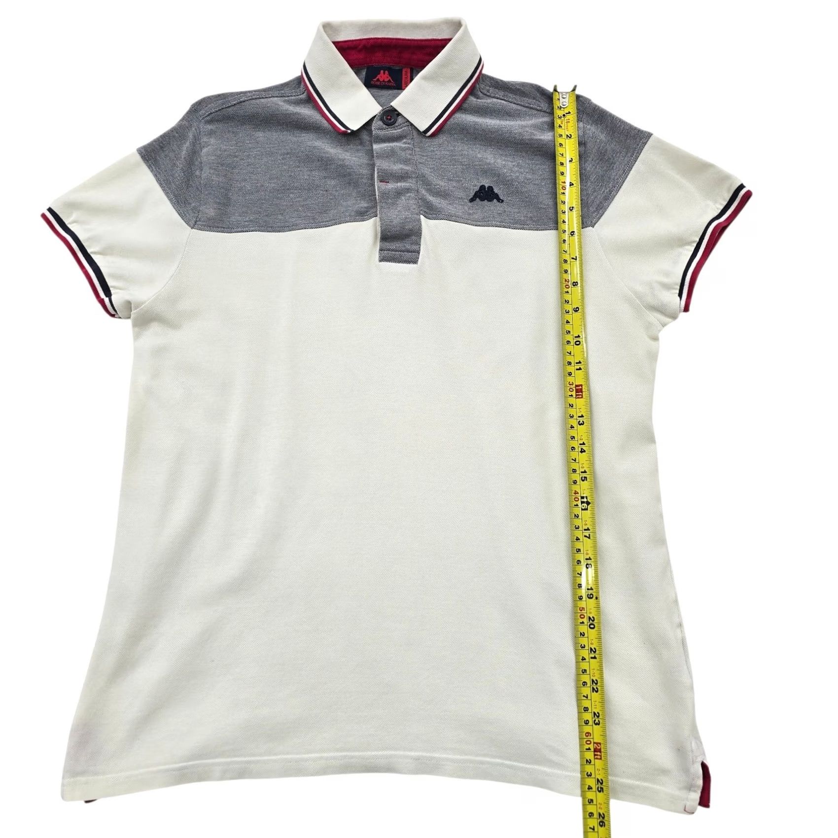 Kappa Kappa Robe Di Kappa Men's Polo M White Cotton Logo Colorblock Size US M / EU 48-50 / 2 - 7 Thumbnail