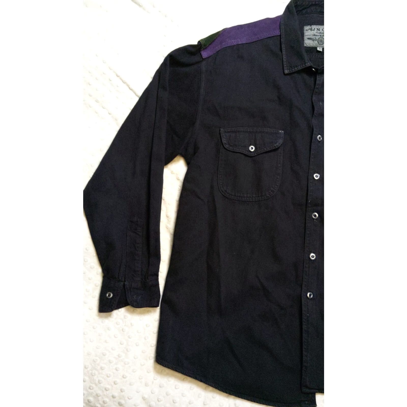 JNCO VINTAGE JNCO Los Angeles Shirt Button-Up XL Black Men's XLarge Long Sleeve Shirt Size US XL / EU 56 / 4 - 3 Thumbnail