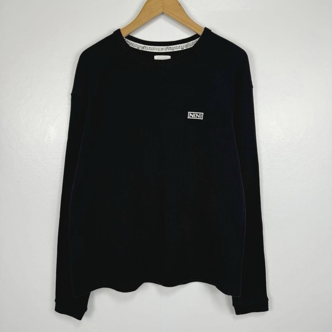 image of Number N Ine Nine Inch Nails Logo Sweatshirt in Black, Men's (Size Medium)