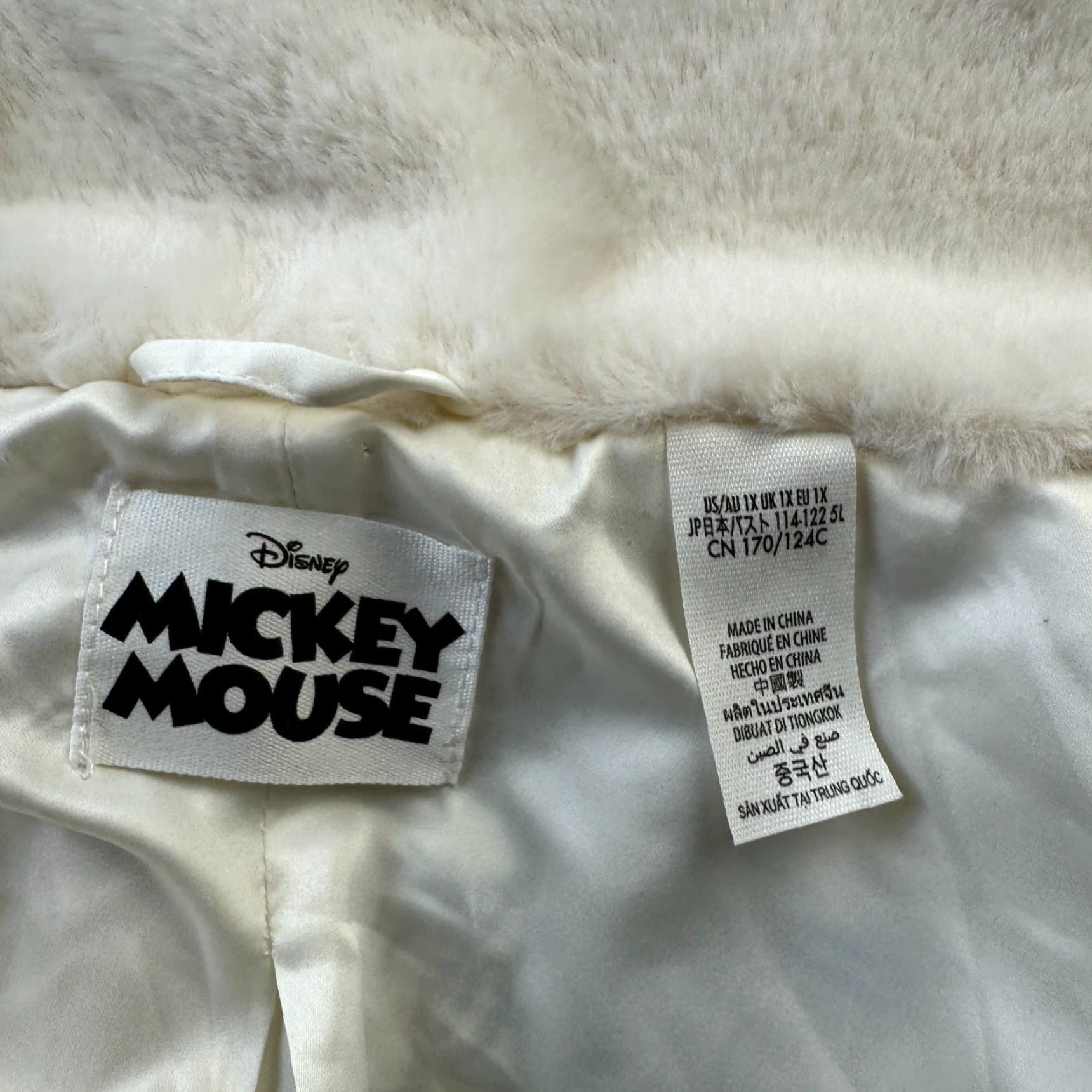 Disney Disney Jacket Womens 1X Faux Fur Mickey And Friends Full Zip Size XL / US 12-14 / IT 48-50 - 7 Thumbnail