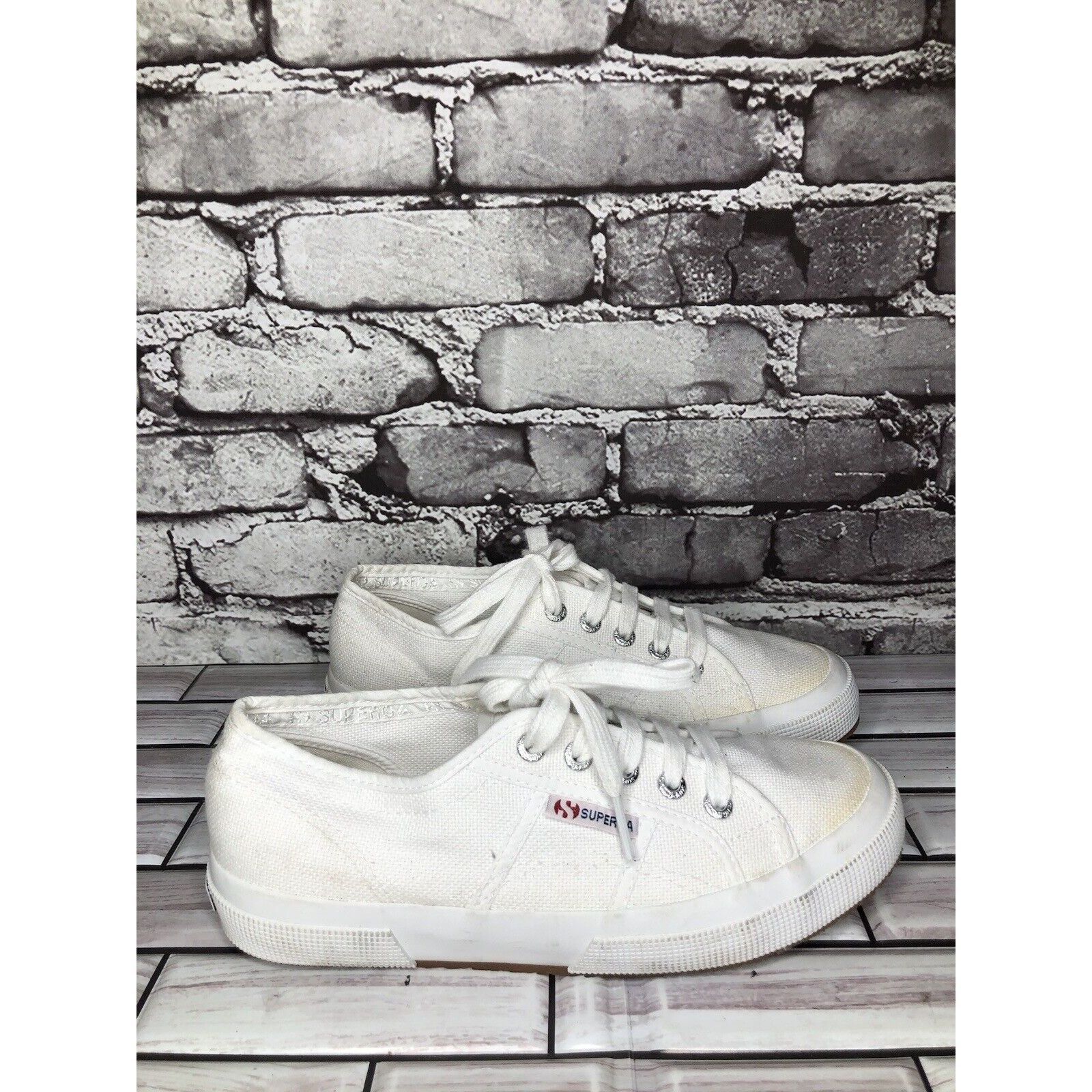 Superga Superga White Canvas Fabric Lace Up Causal Sneakers Shoes Wo Size US 7.5 / IT 37.5 - 1 Thumbnail