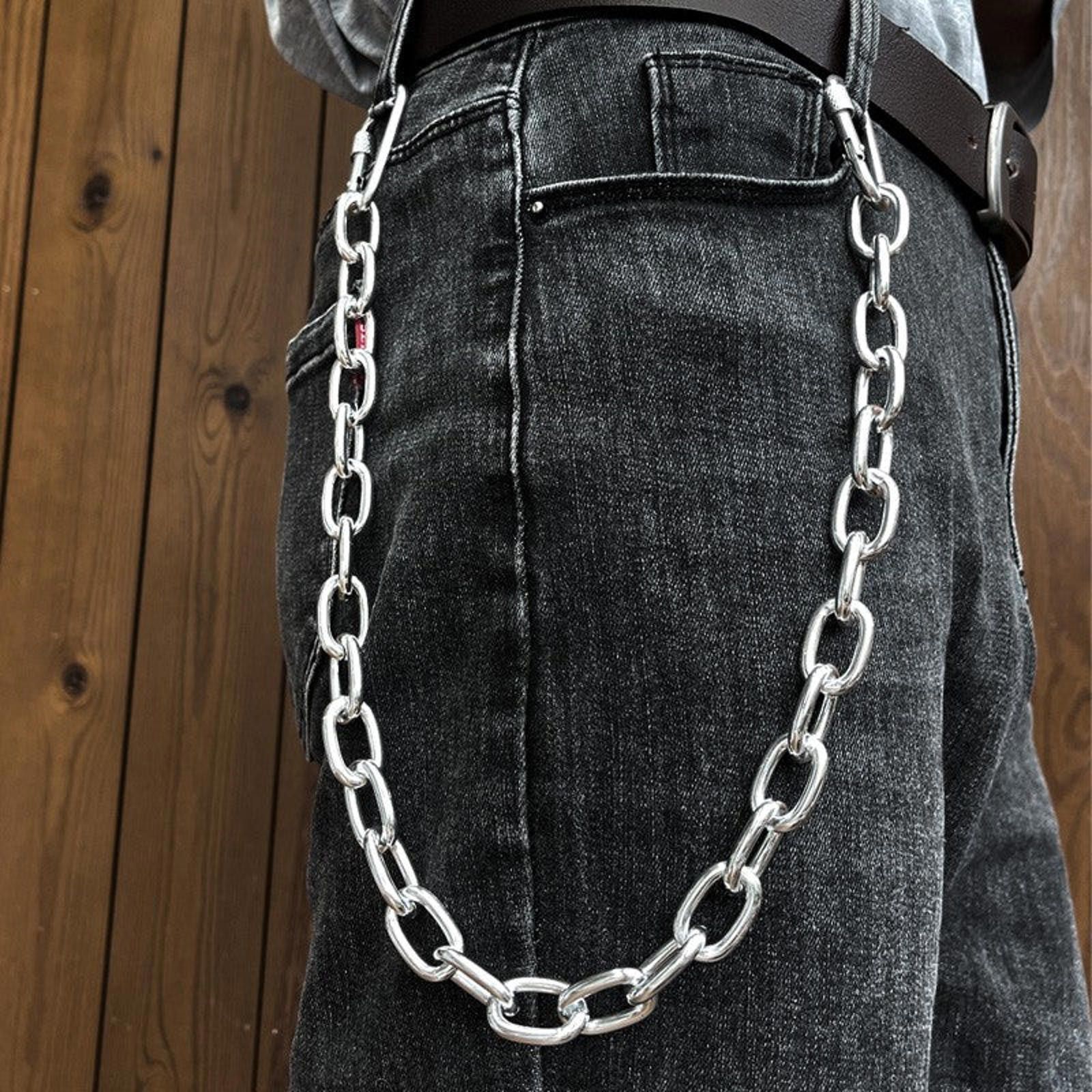 Jewelry Aluminum Buckle Thick Pants Chain, Wallet Chain Size ONE SIZE - 3 Thumbnail