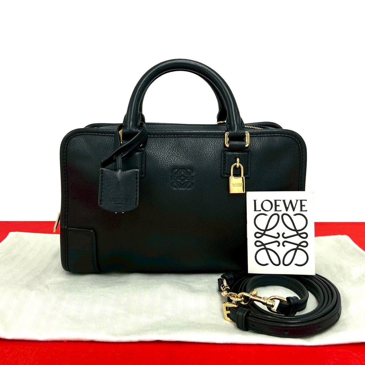 Loewe Loewe Loewe Amazona Leather 2way Handbag Leather Shoulder Bag DUTY FREE for USA Size ONE SIZE - 1 Thumbnail