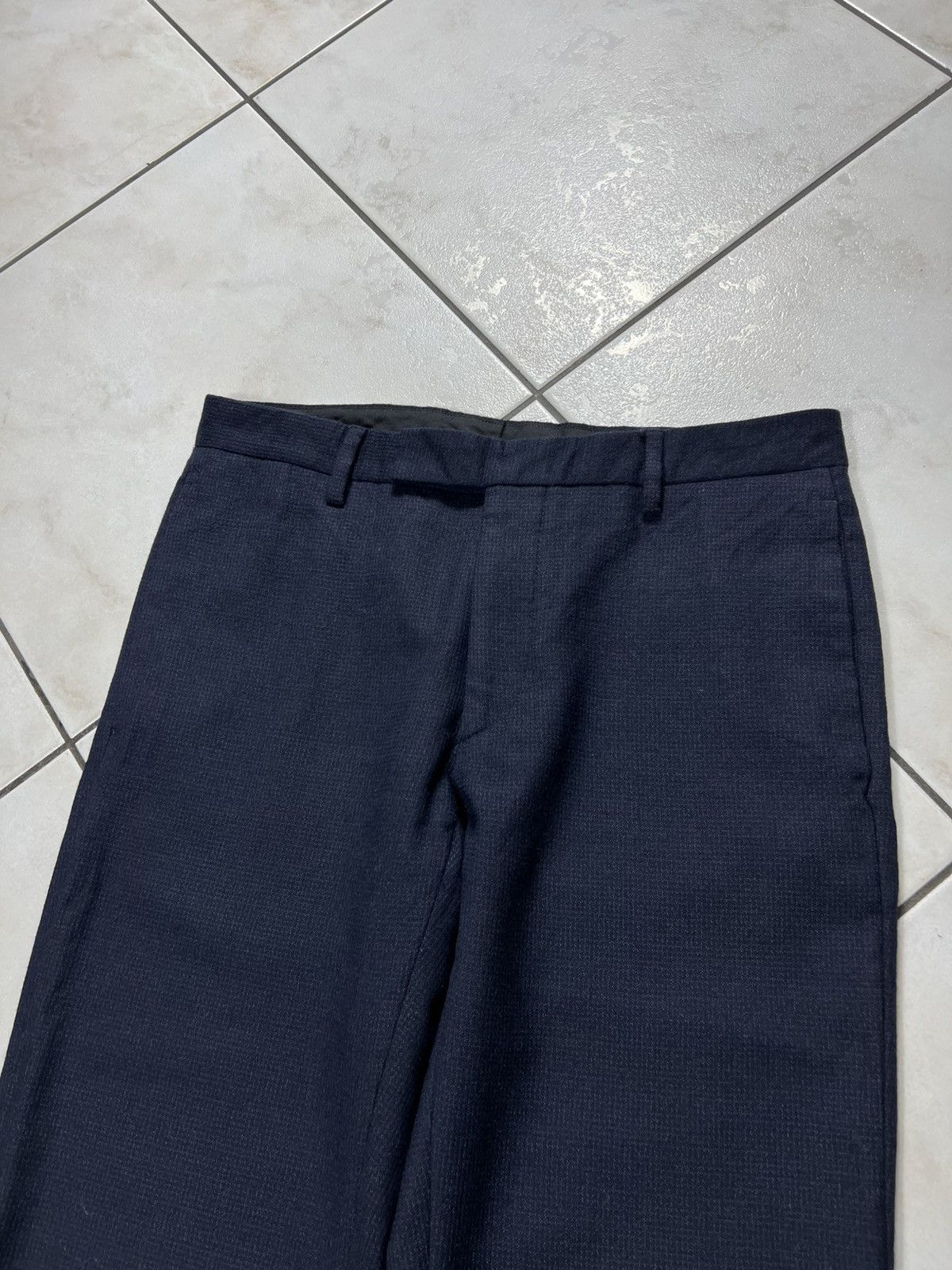 Dior Dior hedi slimane wool silk textured navy casual pants suit Size US 30 / EU 46 - 3 Thumbnail